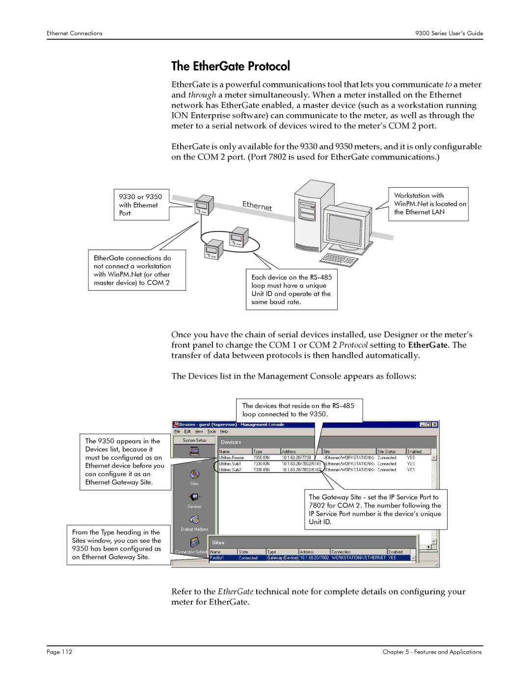 Siemens 9300 manual EtherGate Protocol, 9330 or 9350 with Ethernet Port 