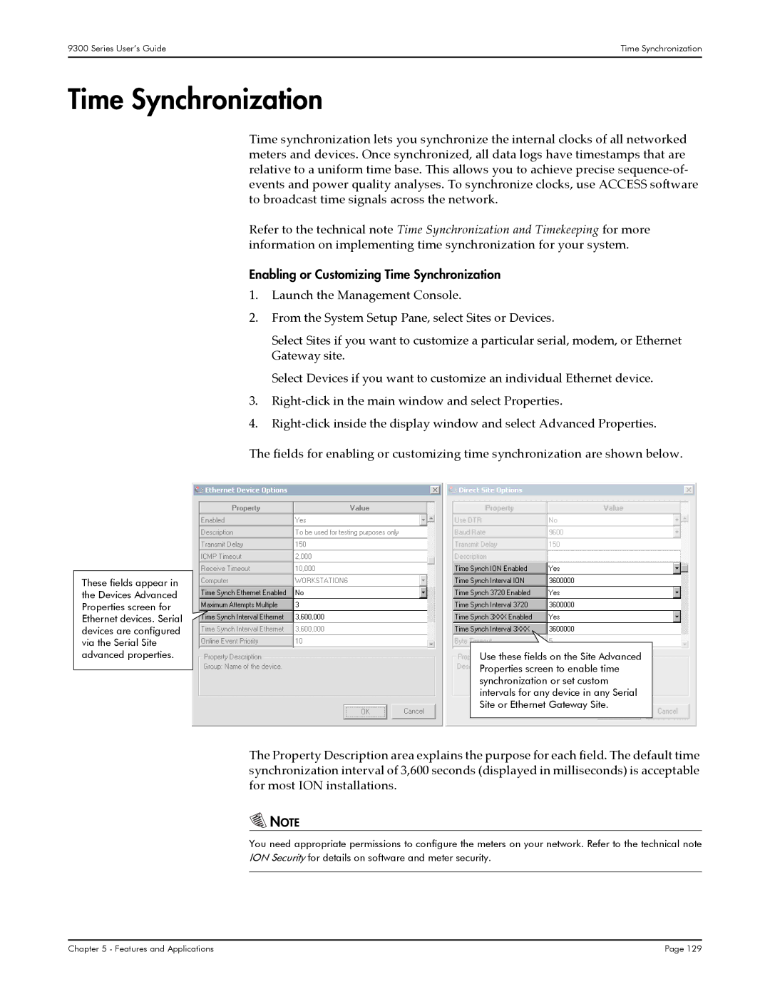 Siemens 9350, 9300, 9330 manual Enabling or Customizing Time Synchronization 