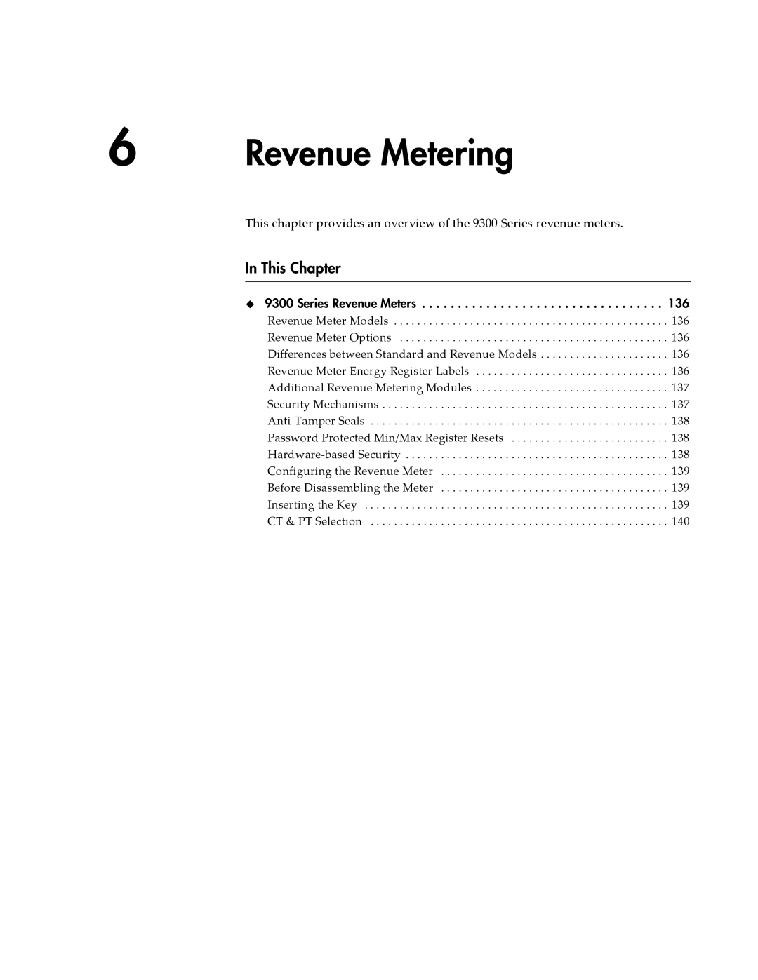 Siemens 9330, 9350, 9300 manual Revenue Metering 