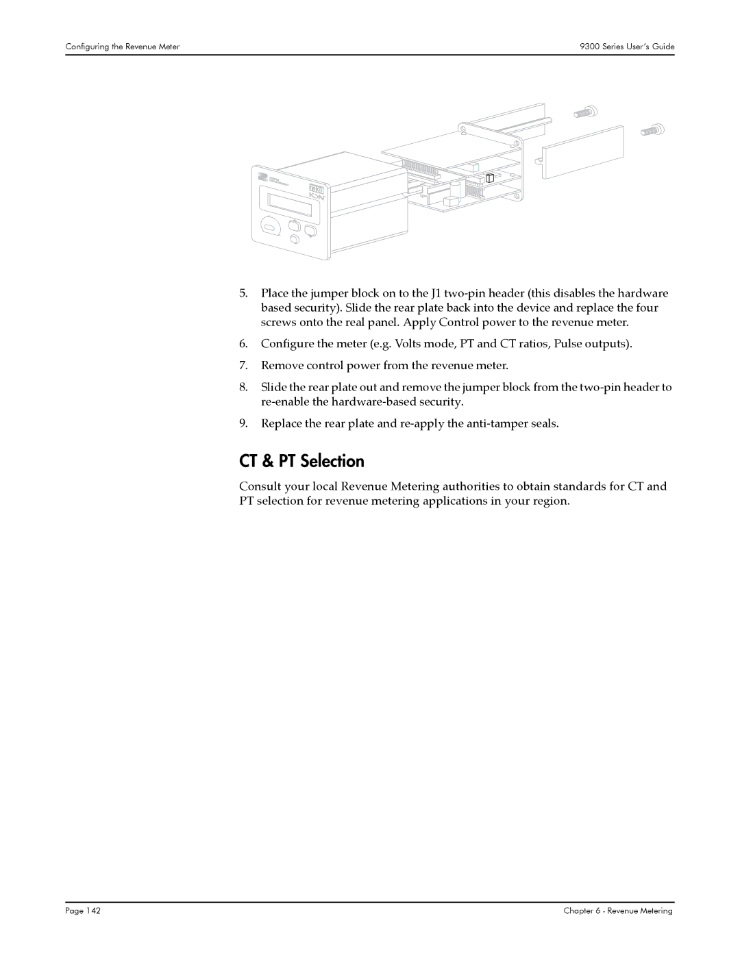 Siemens 9300, 9350, 9330 manual CT & PT Selection 