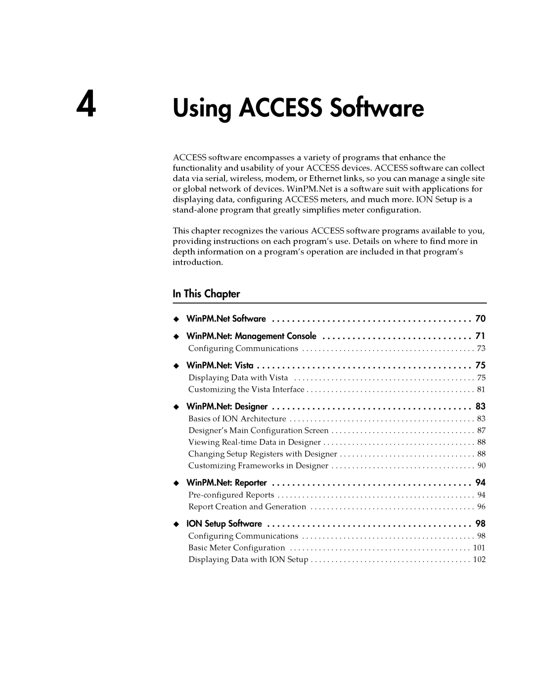 Siemens 9350, 9300, 9330 manual Using Access Software 