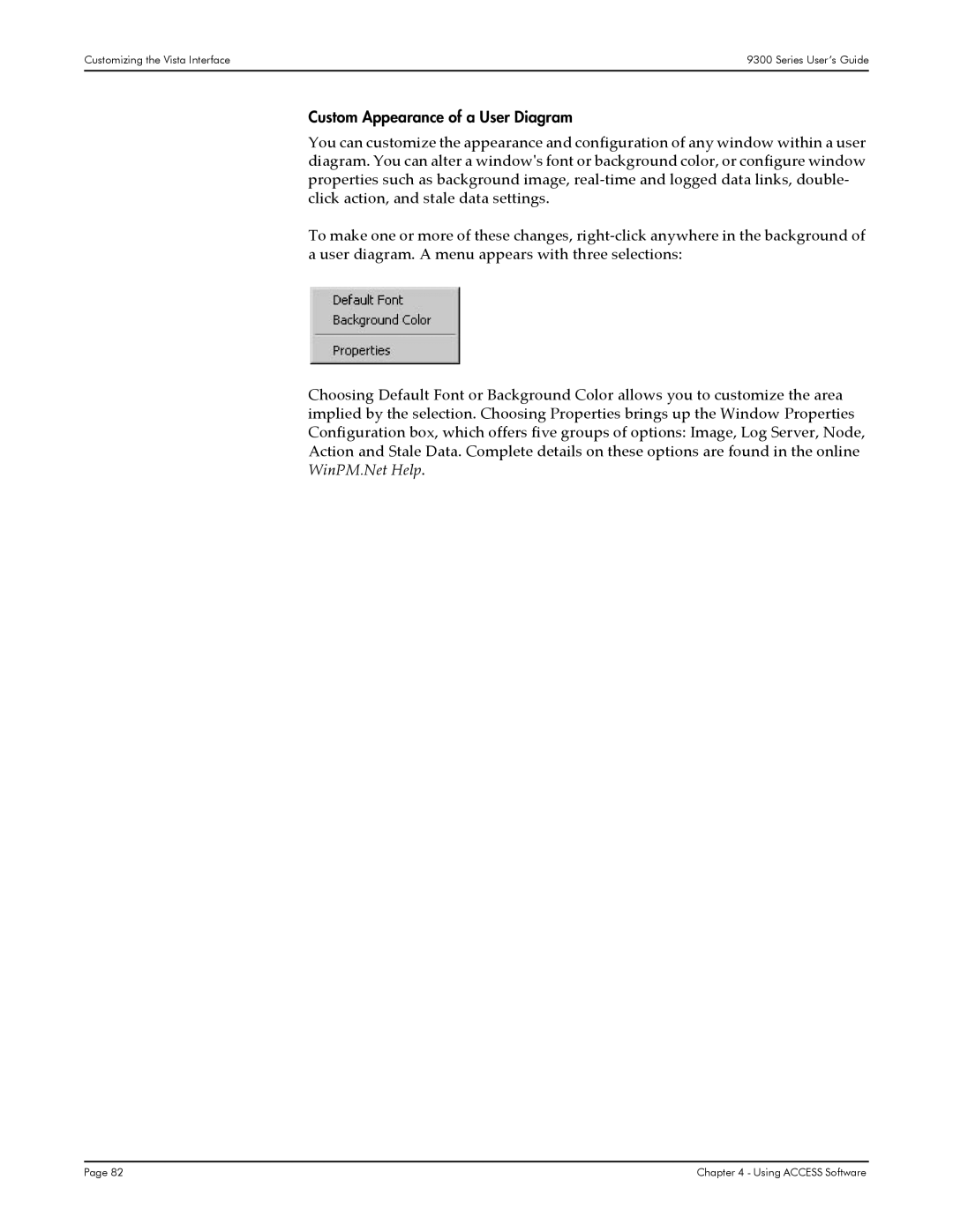 Siemens 9300, 9350, 9330 manual Custom Appearance of a User Diagram 