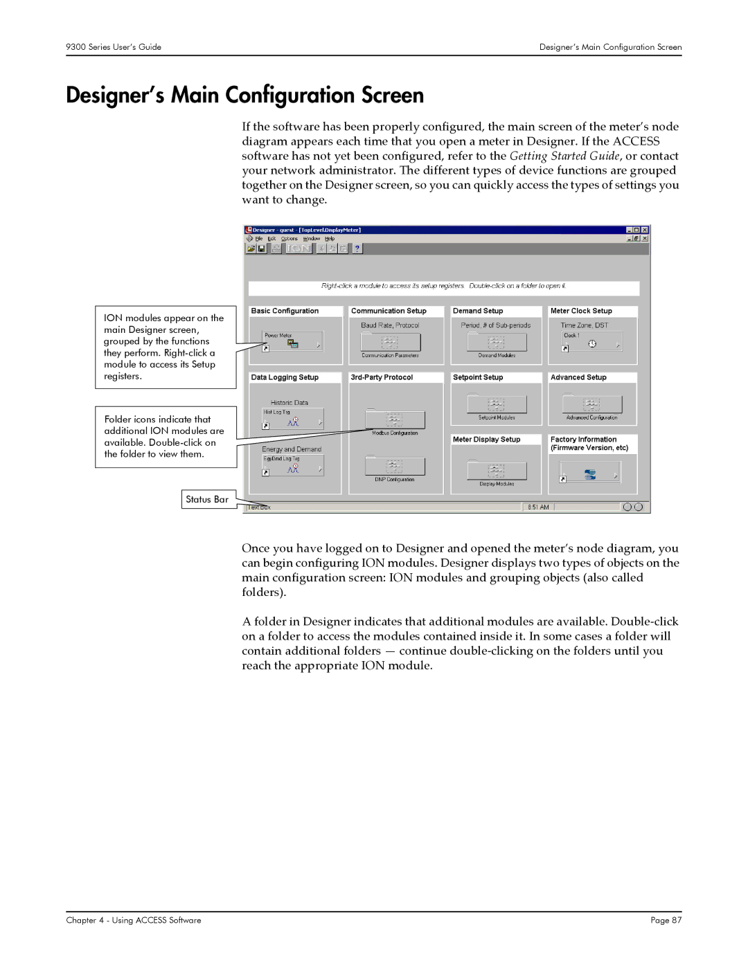 Siemens 9350, 9300, 9330 manual Designer’s Main Configuration Screen 