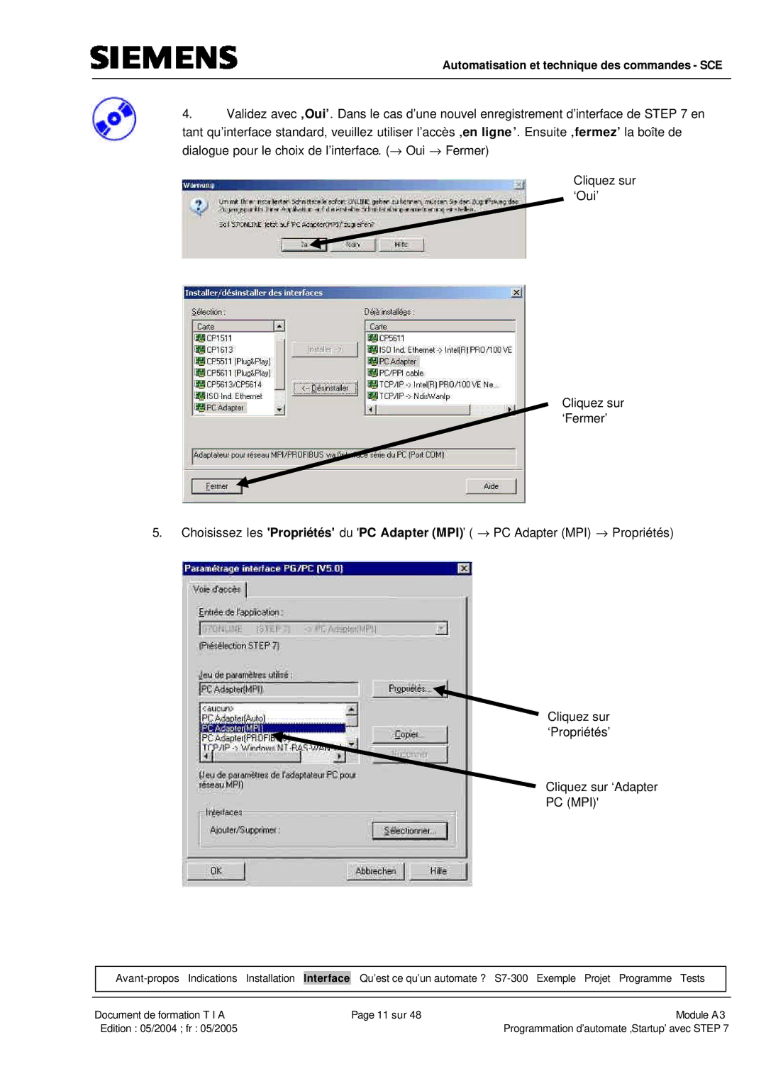 Siemens A3 manual Pc Mpi 