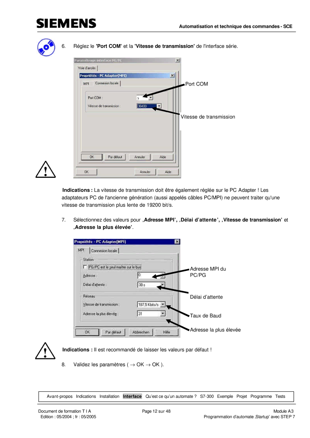 Siemens A3 manual Pc/Pg 