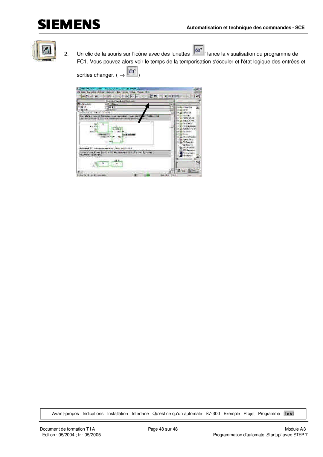 Siemens A3 manual Automatisation et technique des commandes SCE 