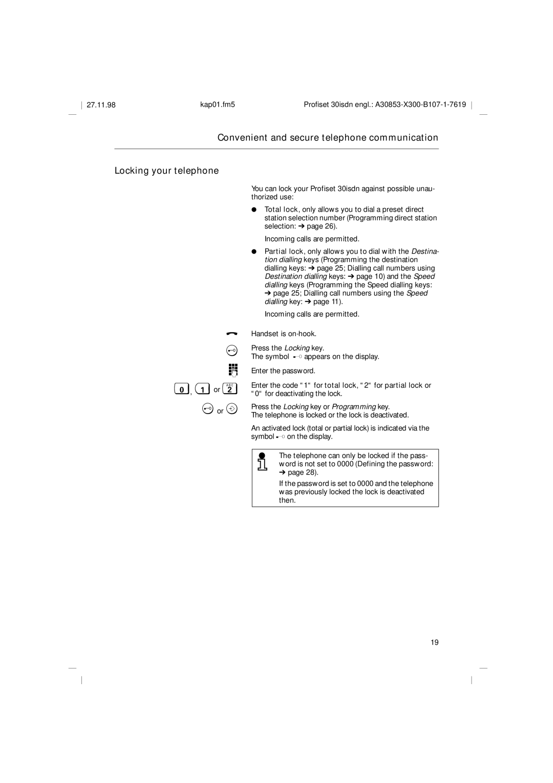 Siemens A30853 operating instructions 27.11.98 Kap01.fm5 