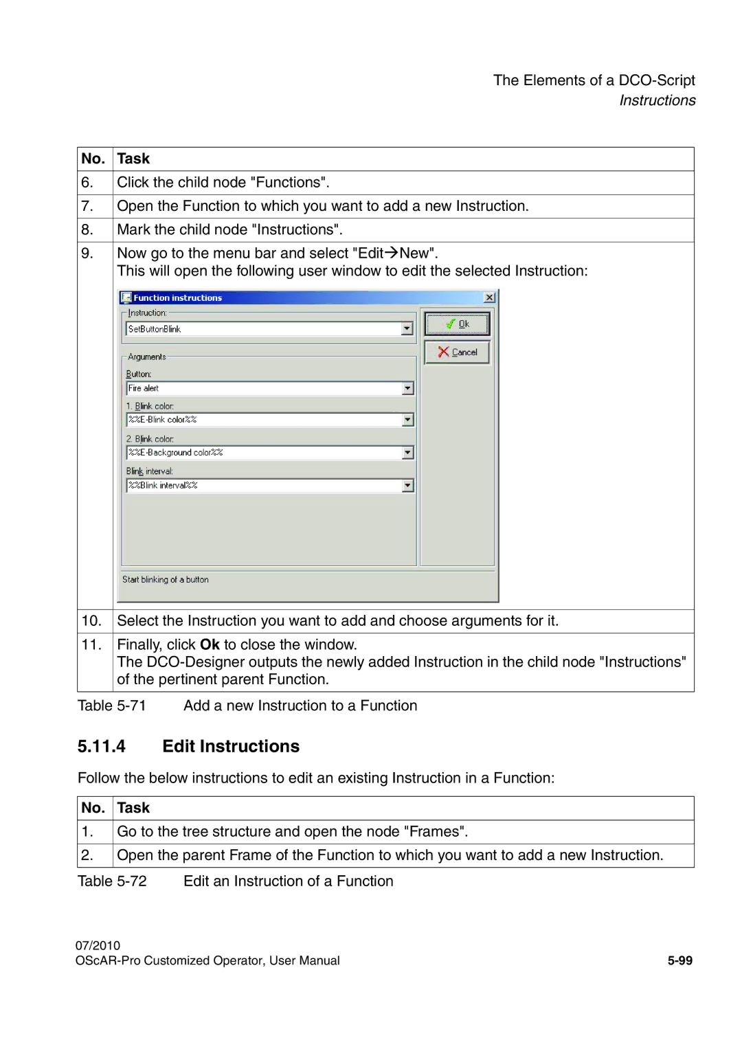 Siemens A31003-51730-U103-7619 user manual Edit Instructions, No. Task 