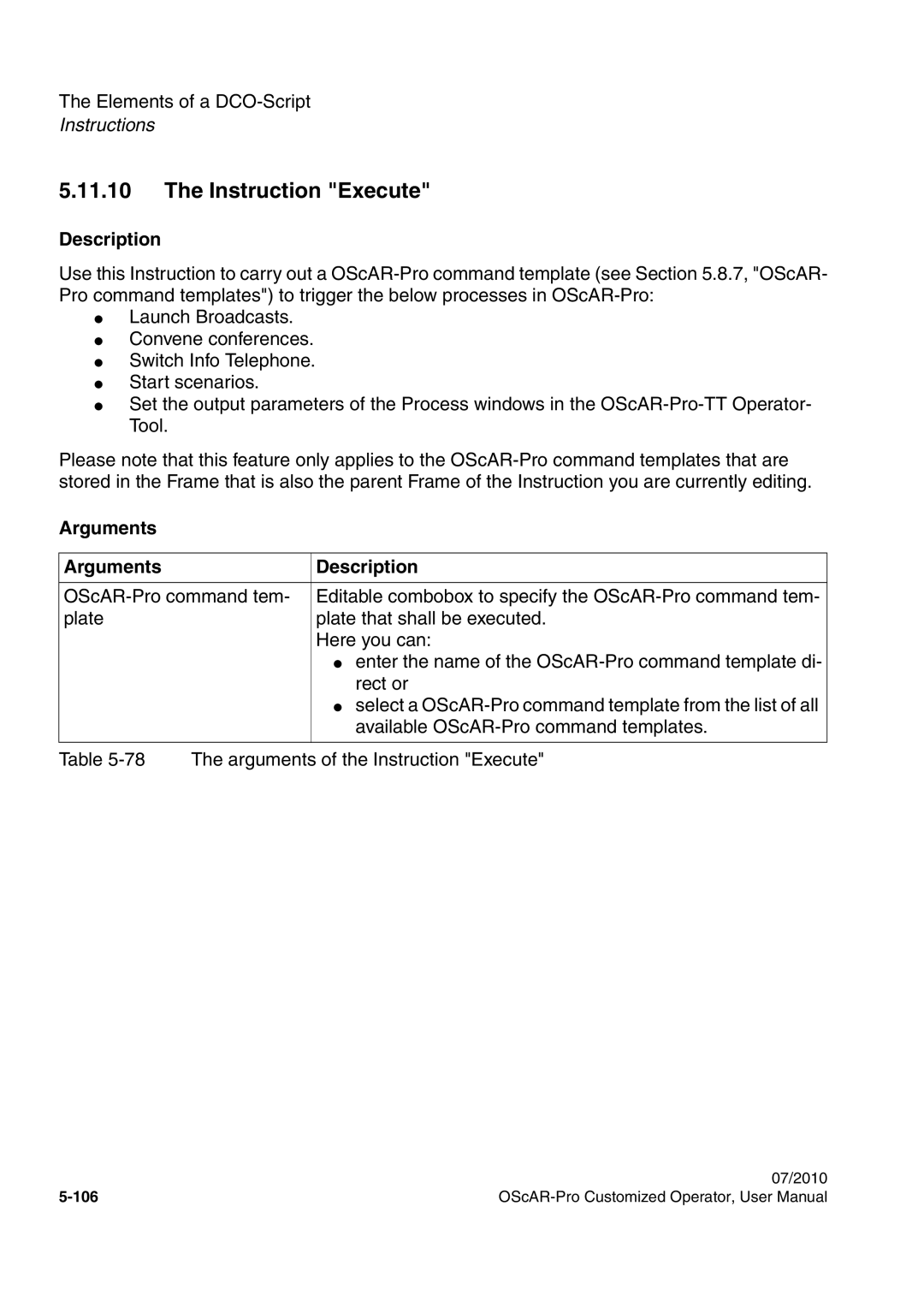 Siemens A31003-51730-U103-7619 user manual Instruction Execute 