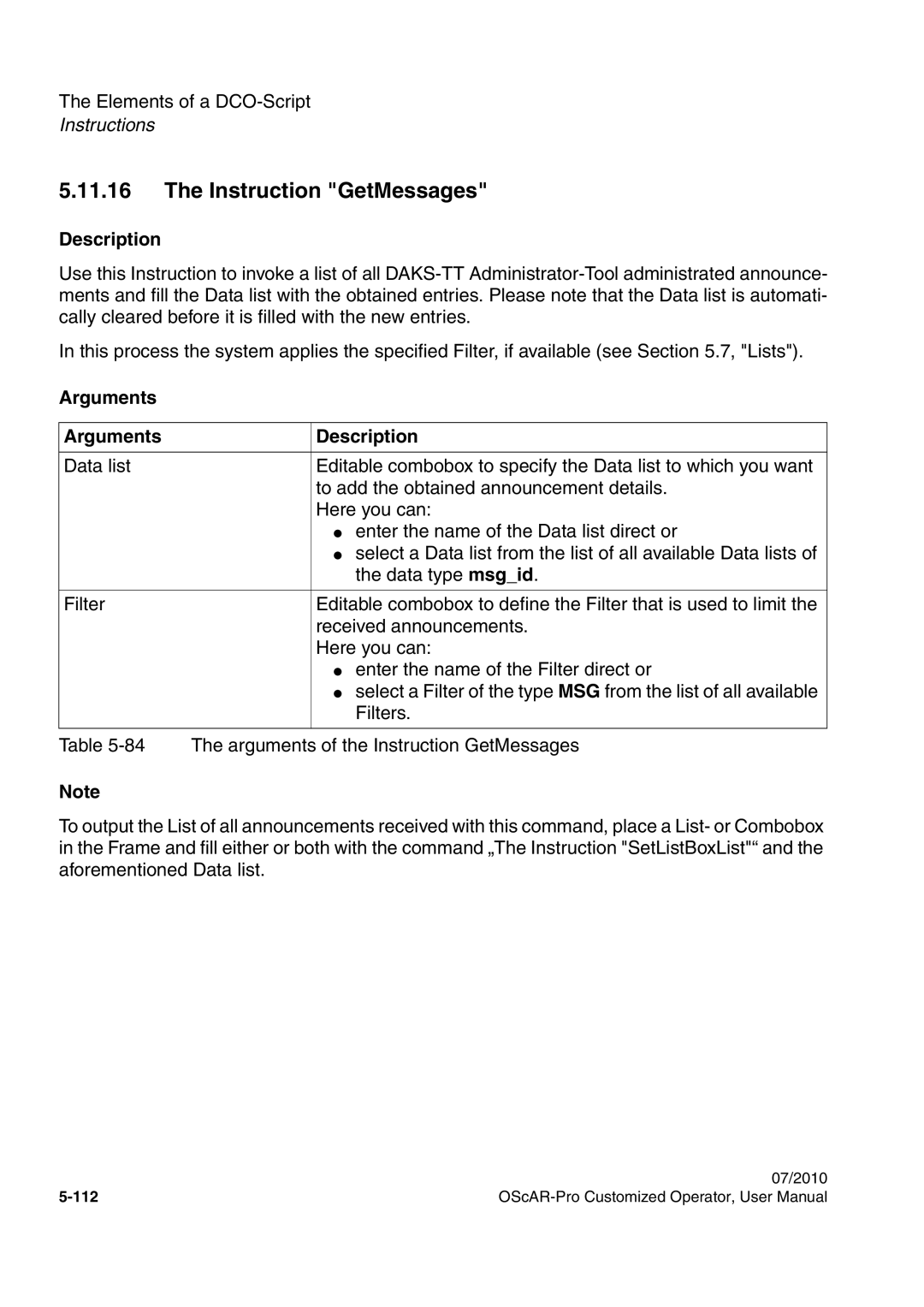 Siemens A31003-51730-U103-7619 user manual Instruction GetMessages 