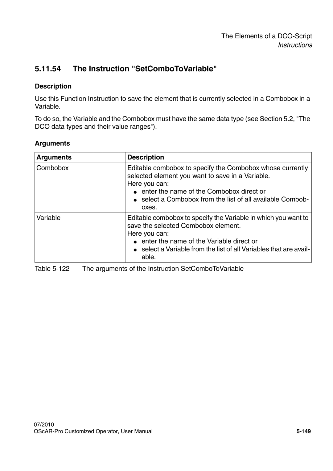 Siemens A31003-51730-U103-7619 user manual Instruction SetComboToVariable 