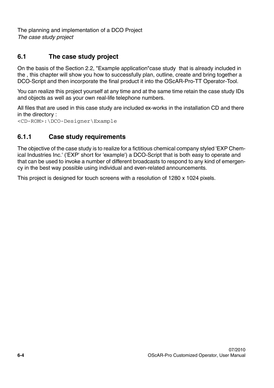 Siemens A31003-51730-U103-7619 user manual Case study project, Case study requirements 