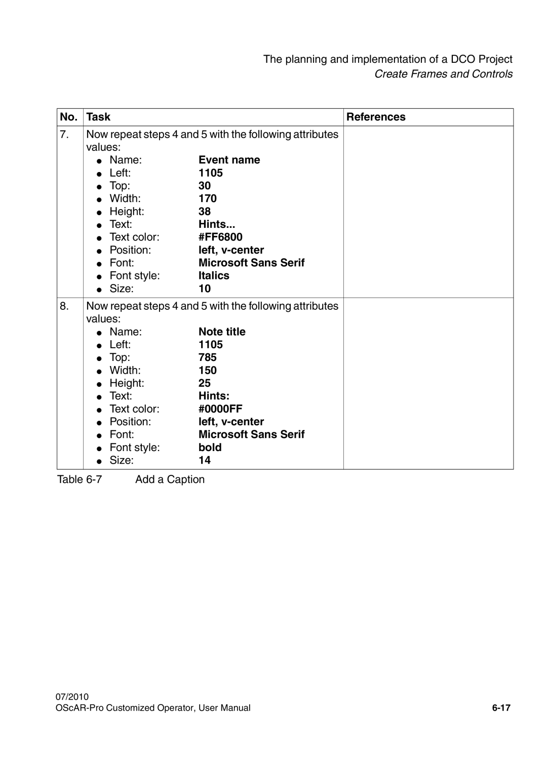 Siemens A31003-51730-U103-7619 user manual Event name, Hints, Left, v-center, Italics, 785 