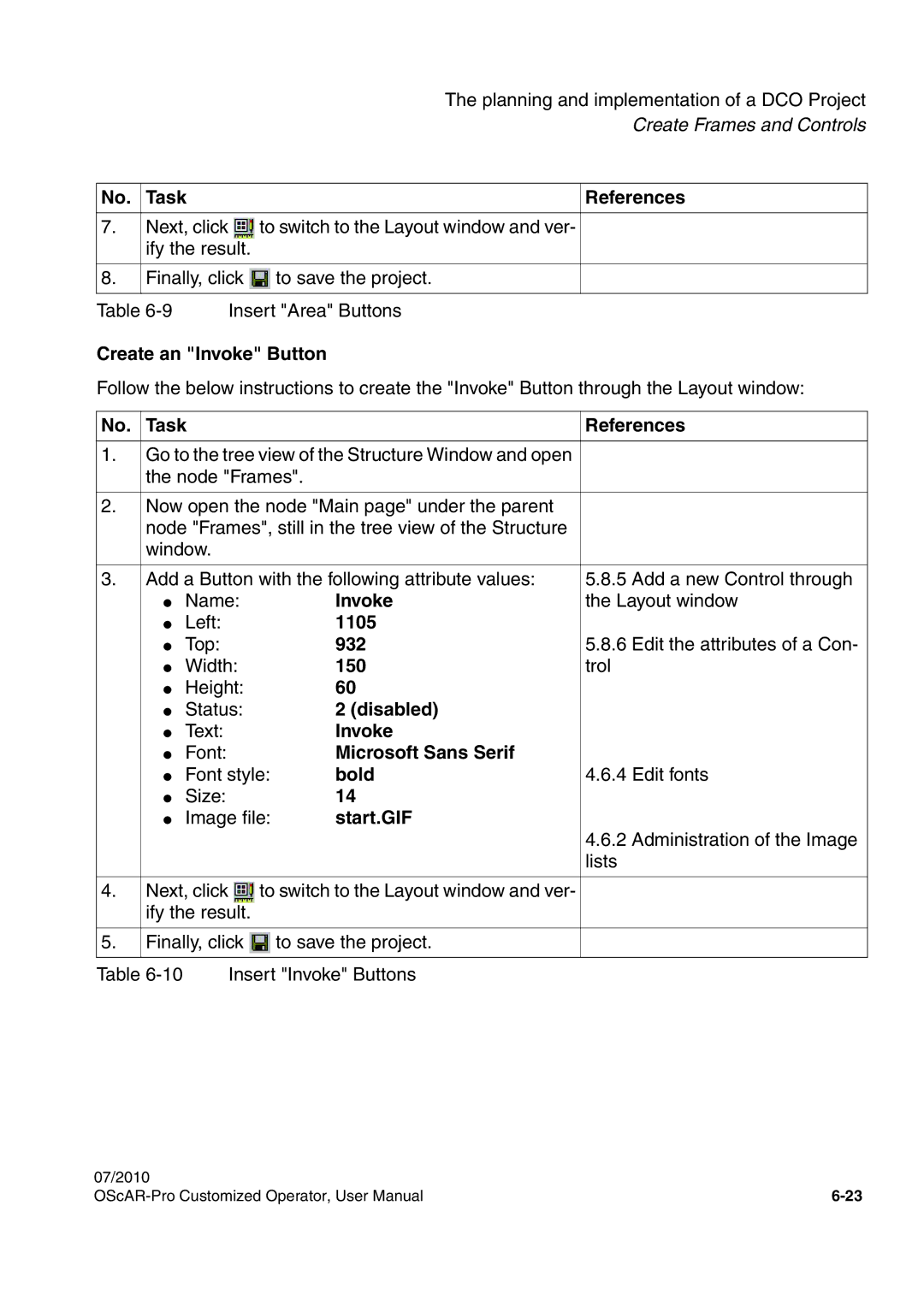 Siemens A31003-51730-U103-7619 user manual Create an Invoke Button, 932, Disabled, Start.GIF 