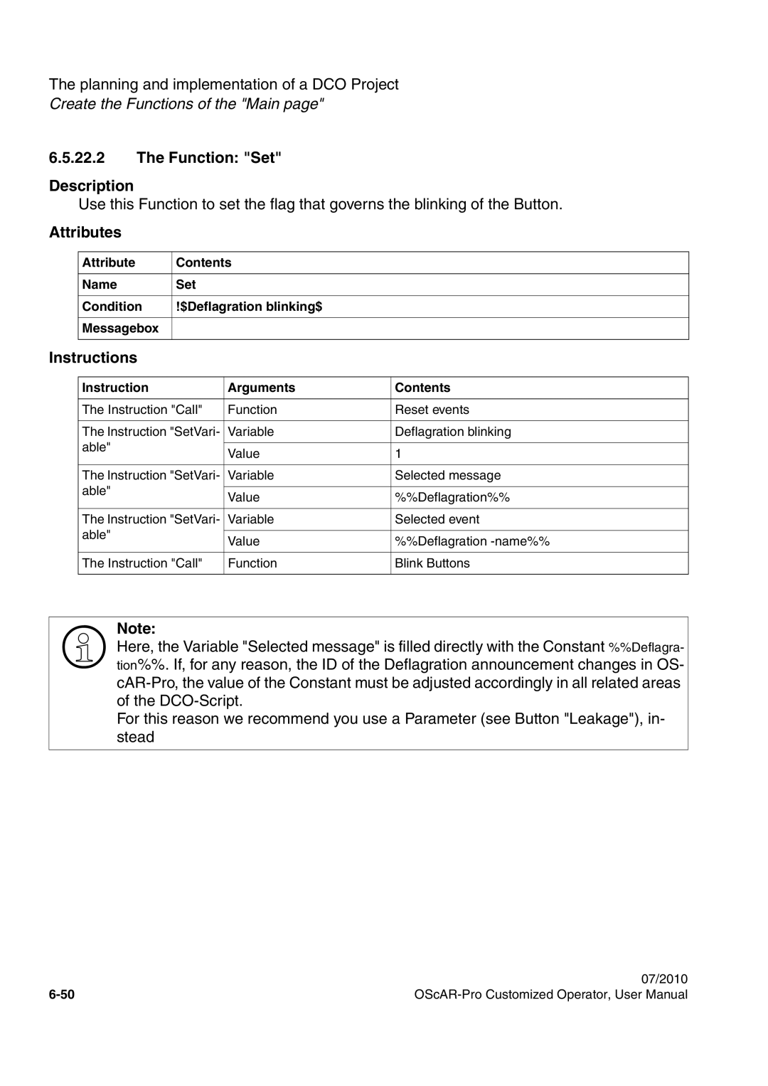 Siemens A31003-51730-U103-7619 user manual Function Set Description 