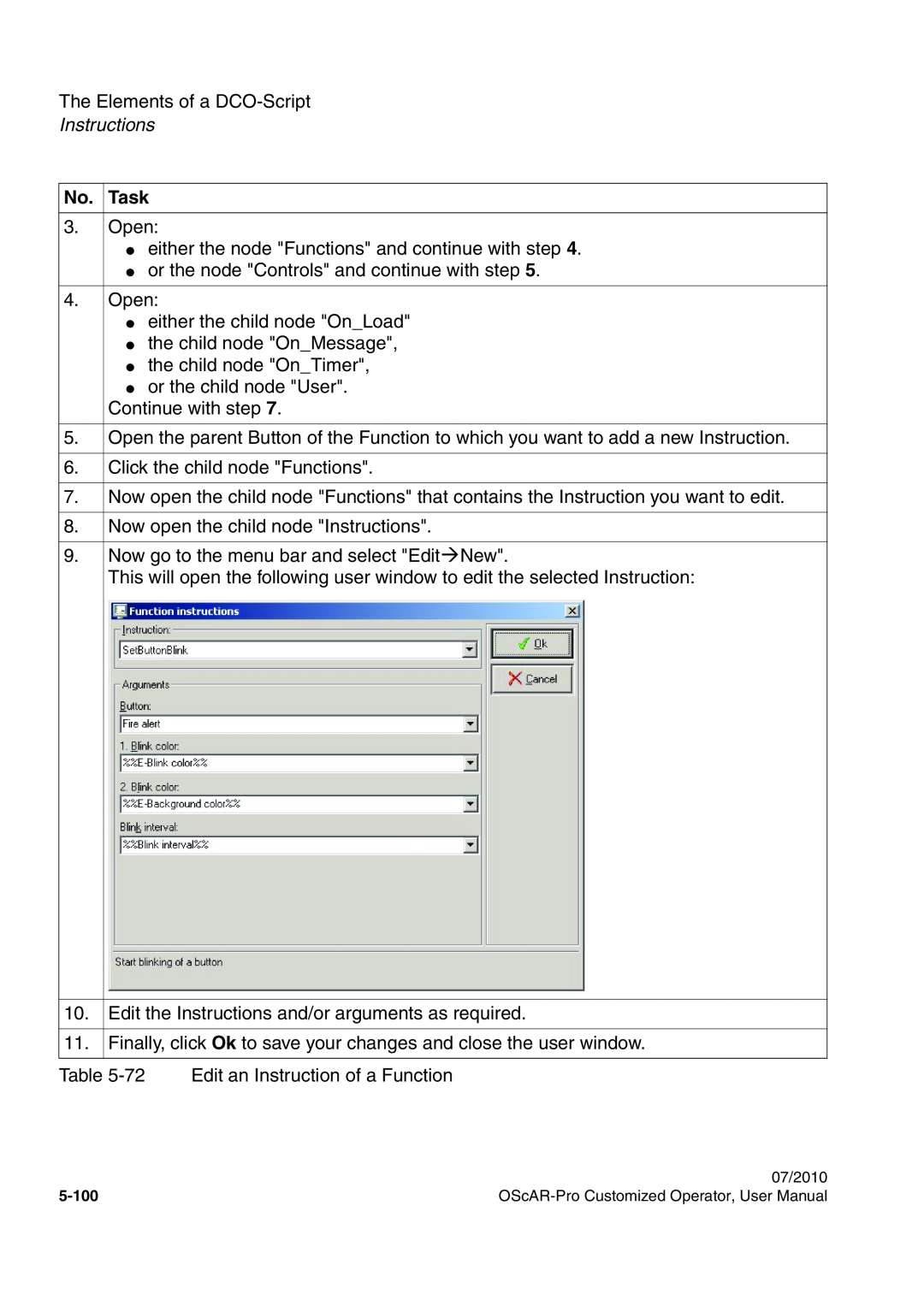 Siemens A31003-51730-U103-7619 user manual The Elements of a DCO-Script, Instructions, Task 