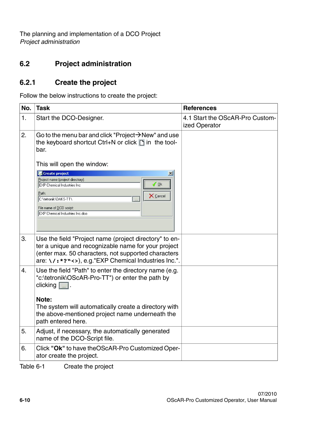 Siemens A31003-51730-U103-7619 user manual 6.2Project administration 6.2.1Create the project, References, Task 