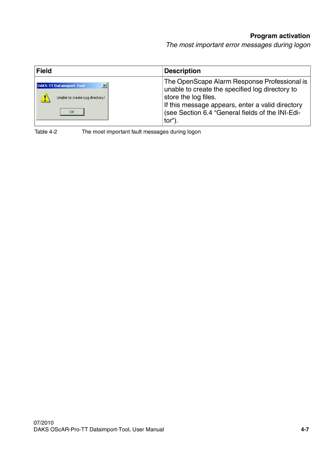 Siemens A31003-S1730-U102-1-7619 user manual Field Program activation 