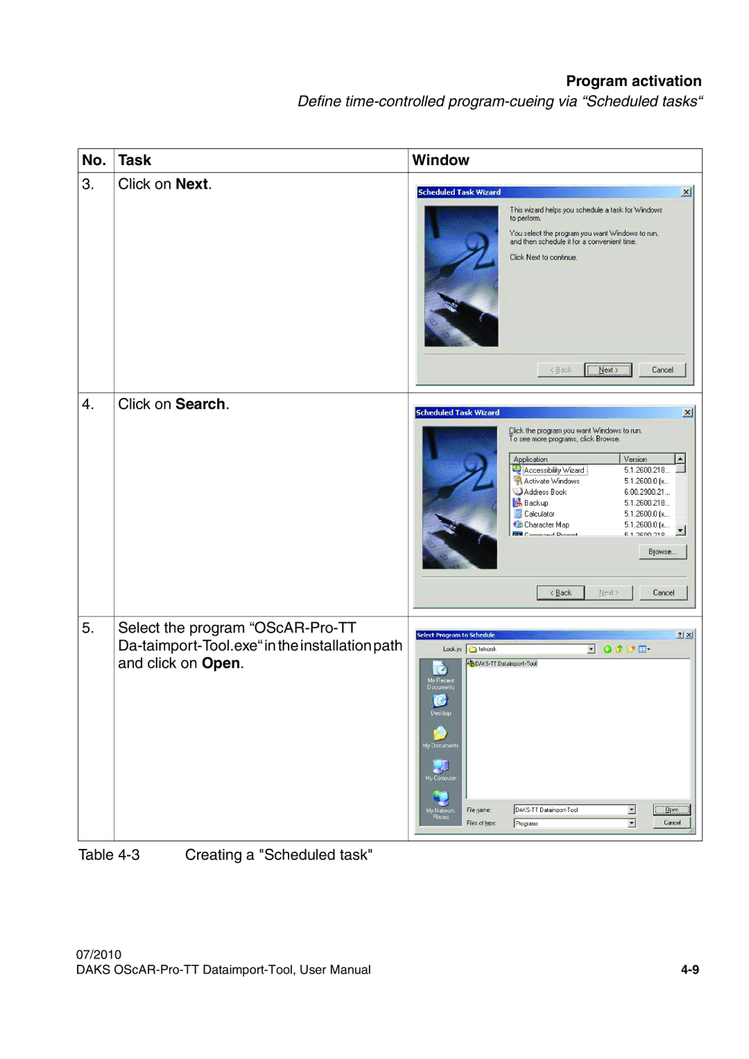 Siemens A31003-S1730-U102-1-7619 user manual Program activation 