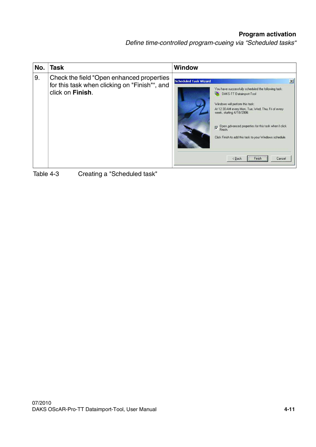 Siemens A31003-S1730-U102-1-7619 user manual Program activation 