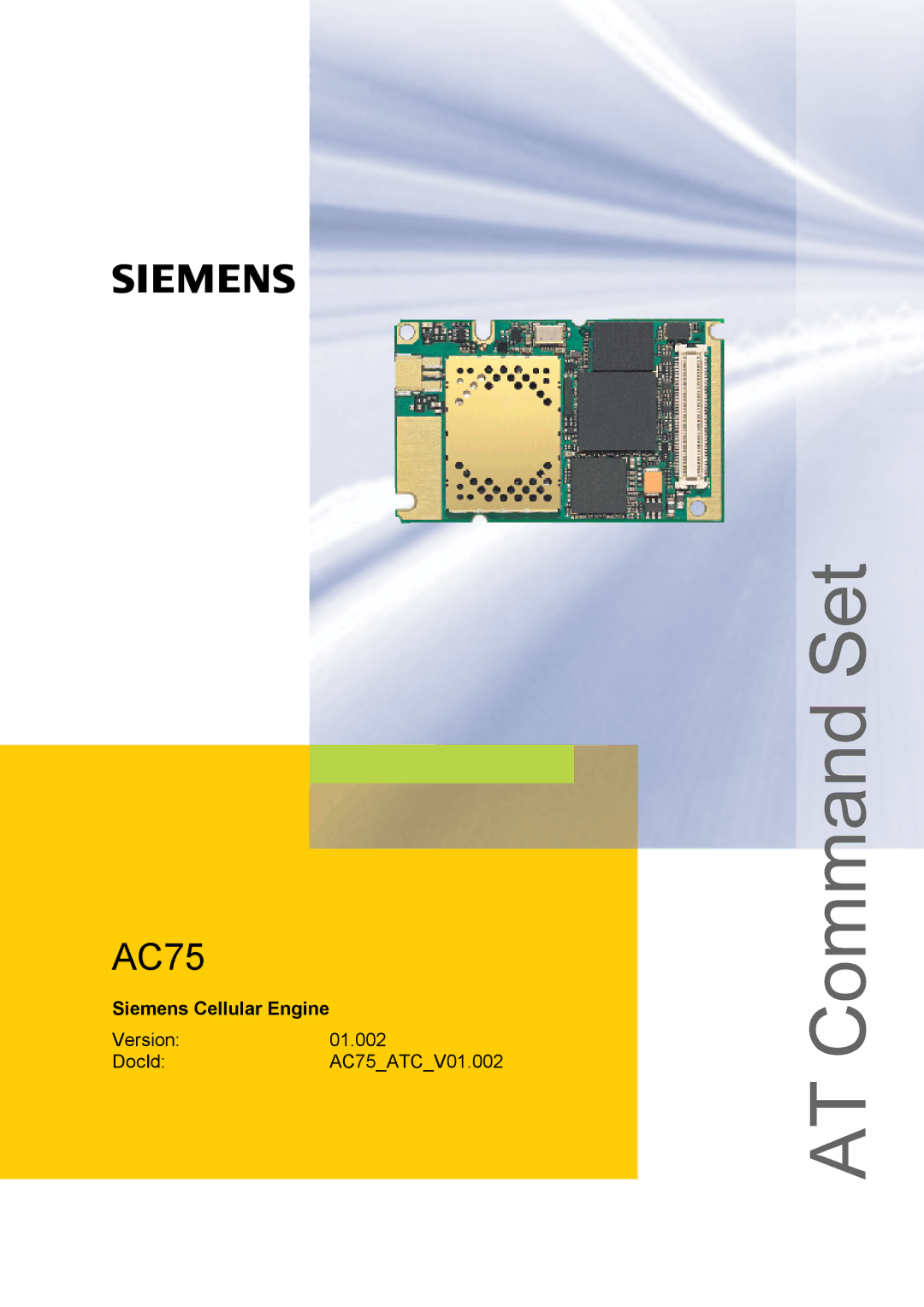 Siemens AC75 manual AT Command Set 