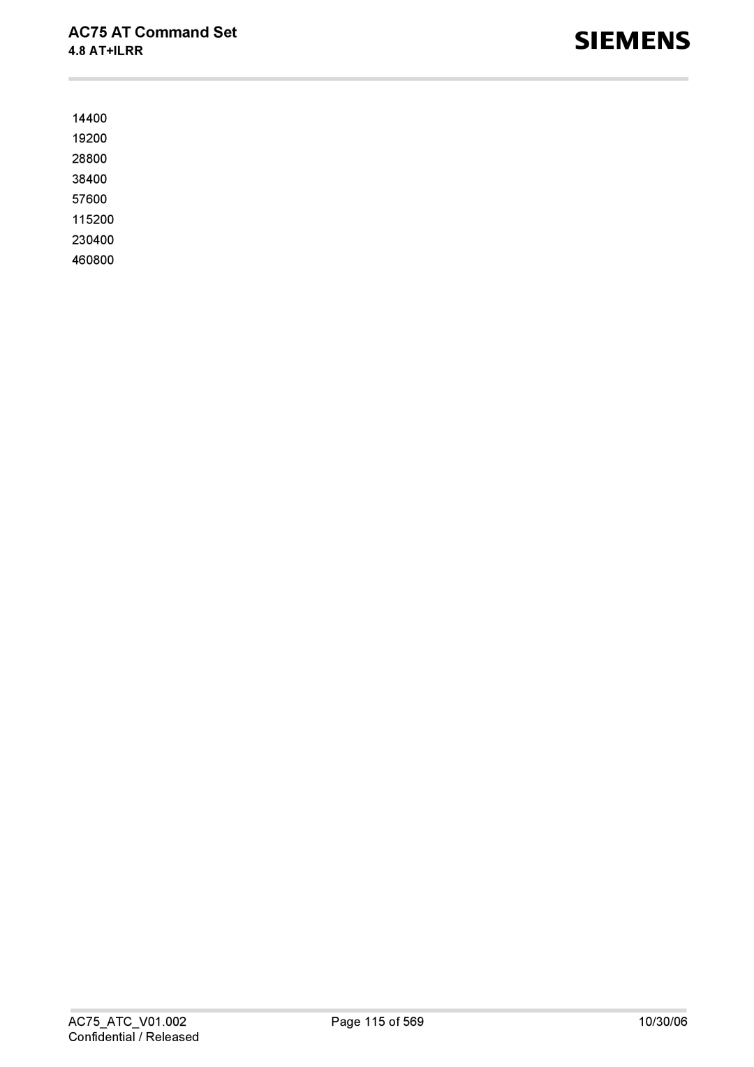 Siemens manual AC75 AT Command Set 