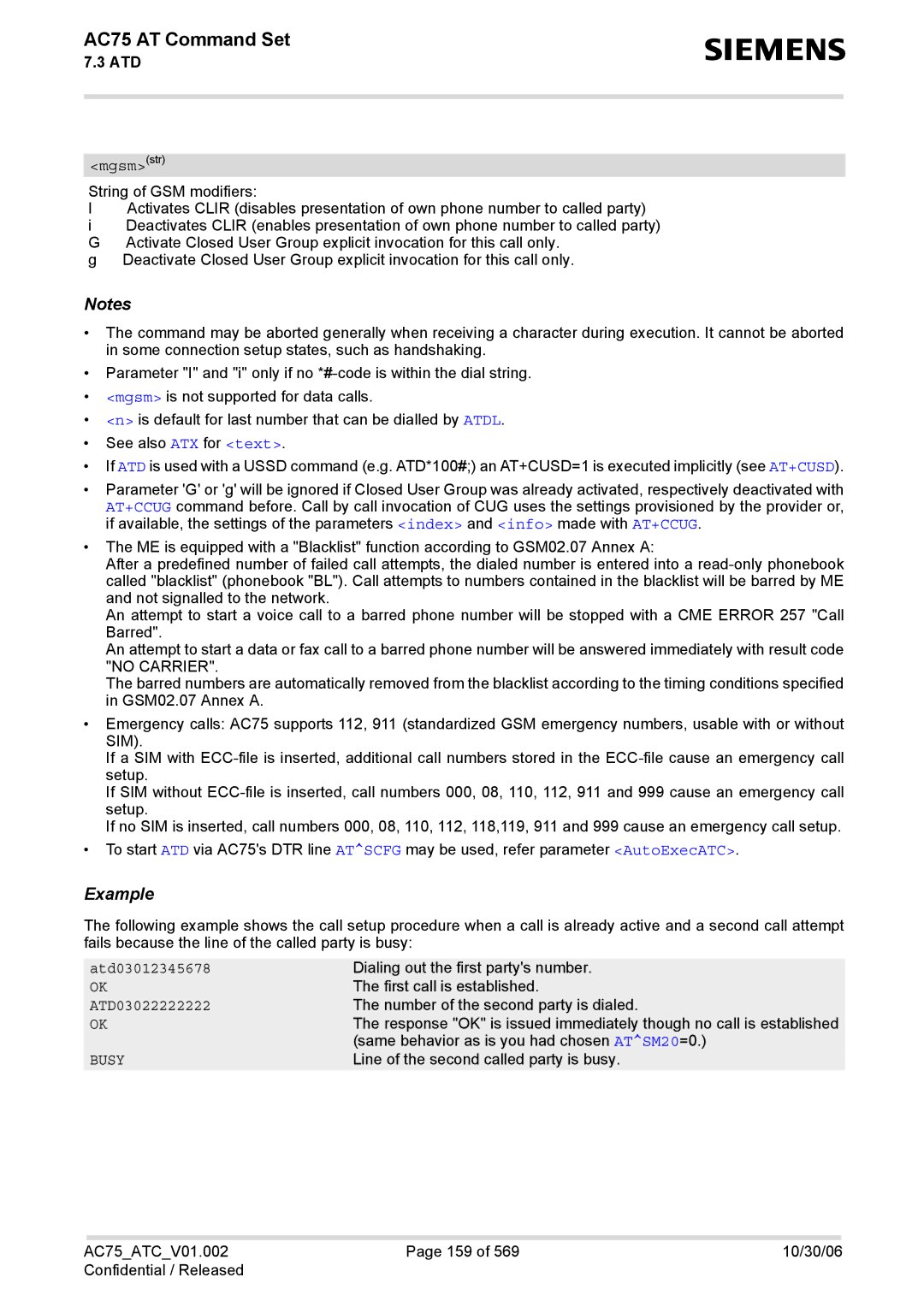 Siemens AC75 manual Mgsmstr, ATD03022222222 