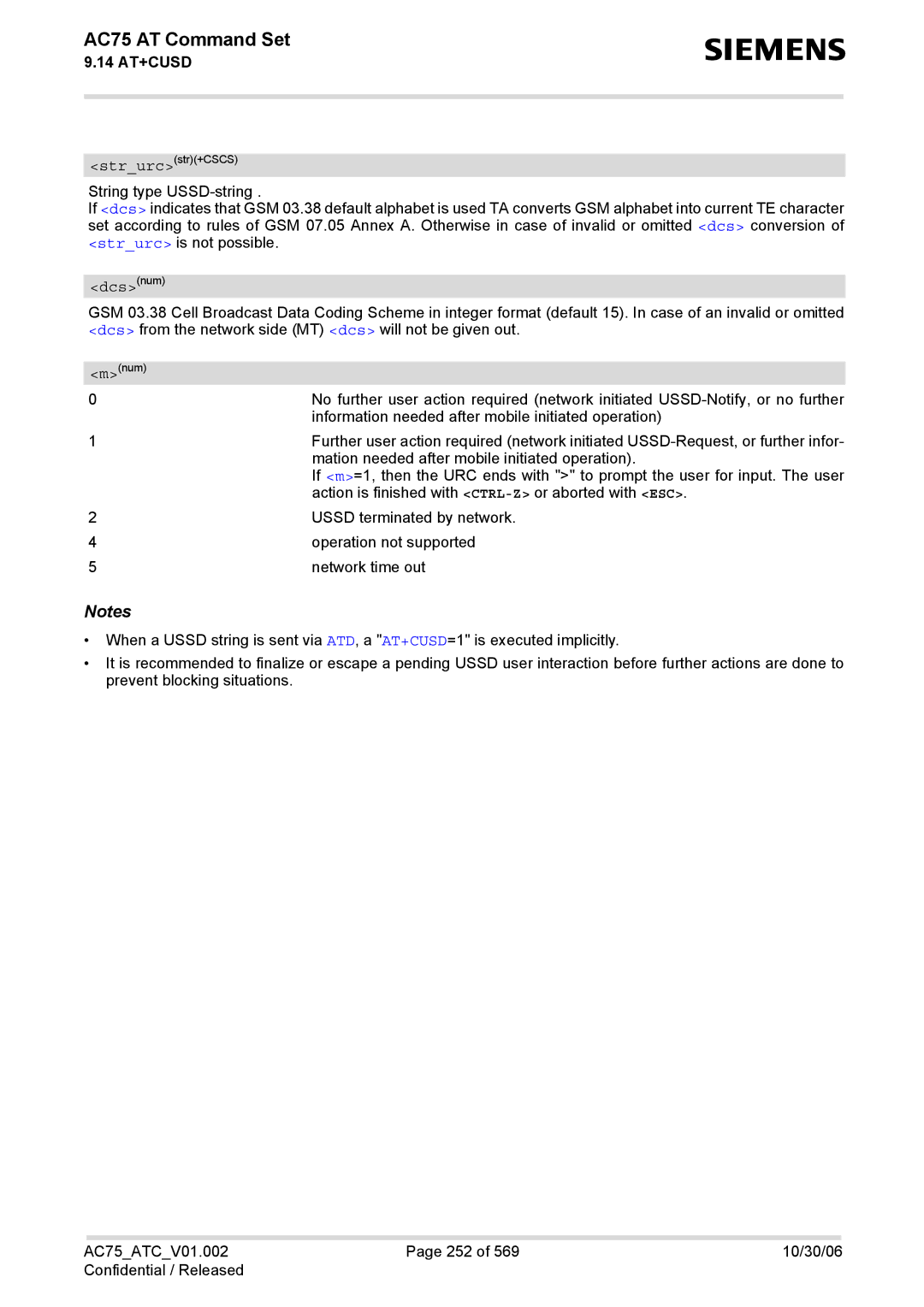 Siemens AC75 manual Dcsnum 