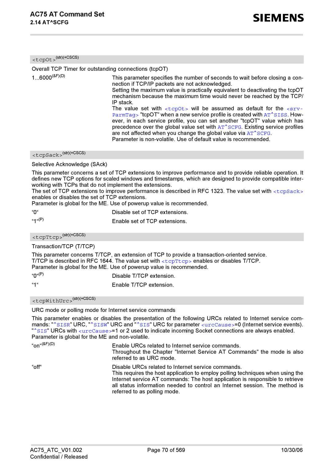 Siemens AC75 manual TcpWithUrcstr+CSCS 