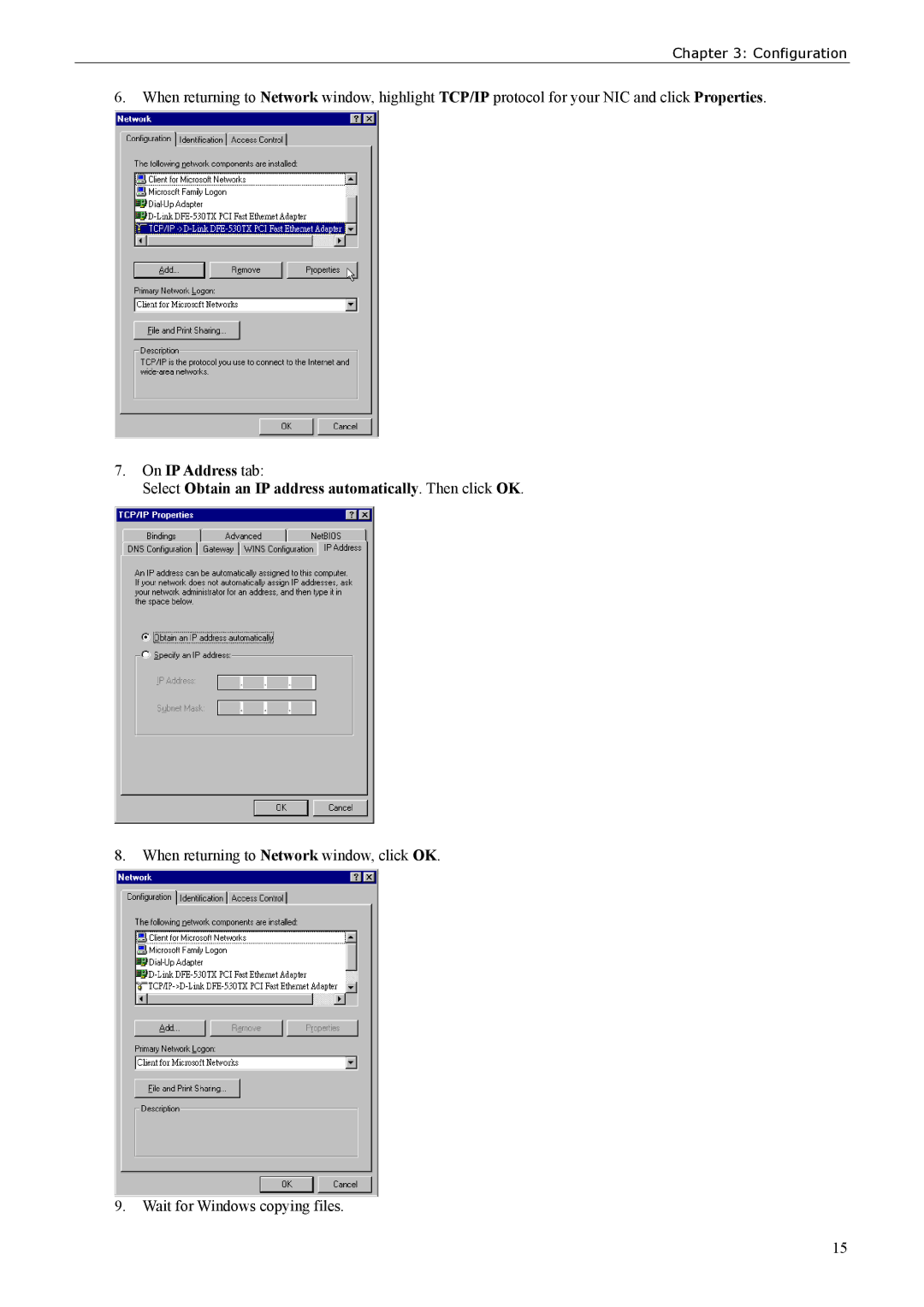 Siemens ADSL 500 user manual Configuration 