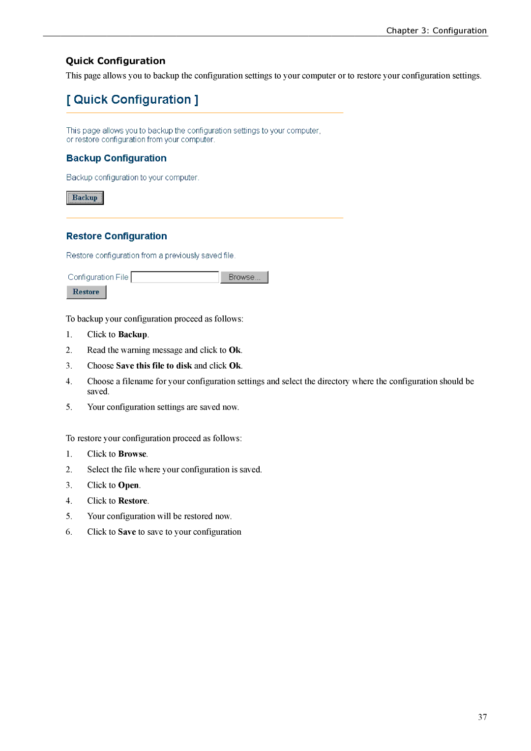 Siemens ADSL 500 user manual Quick Configuration, Choose Save this file to disk and click Ok 