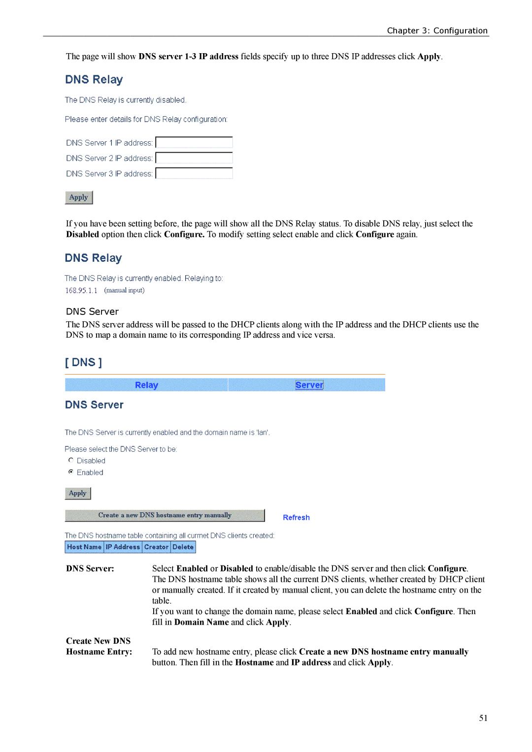 Siemens ADSL 500 user manual DNS Server 