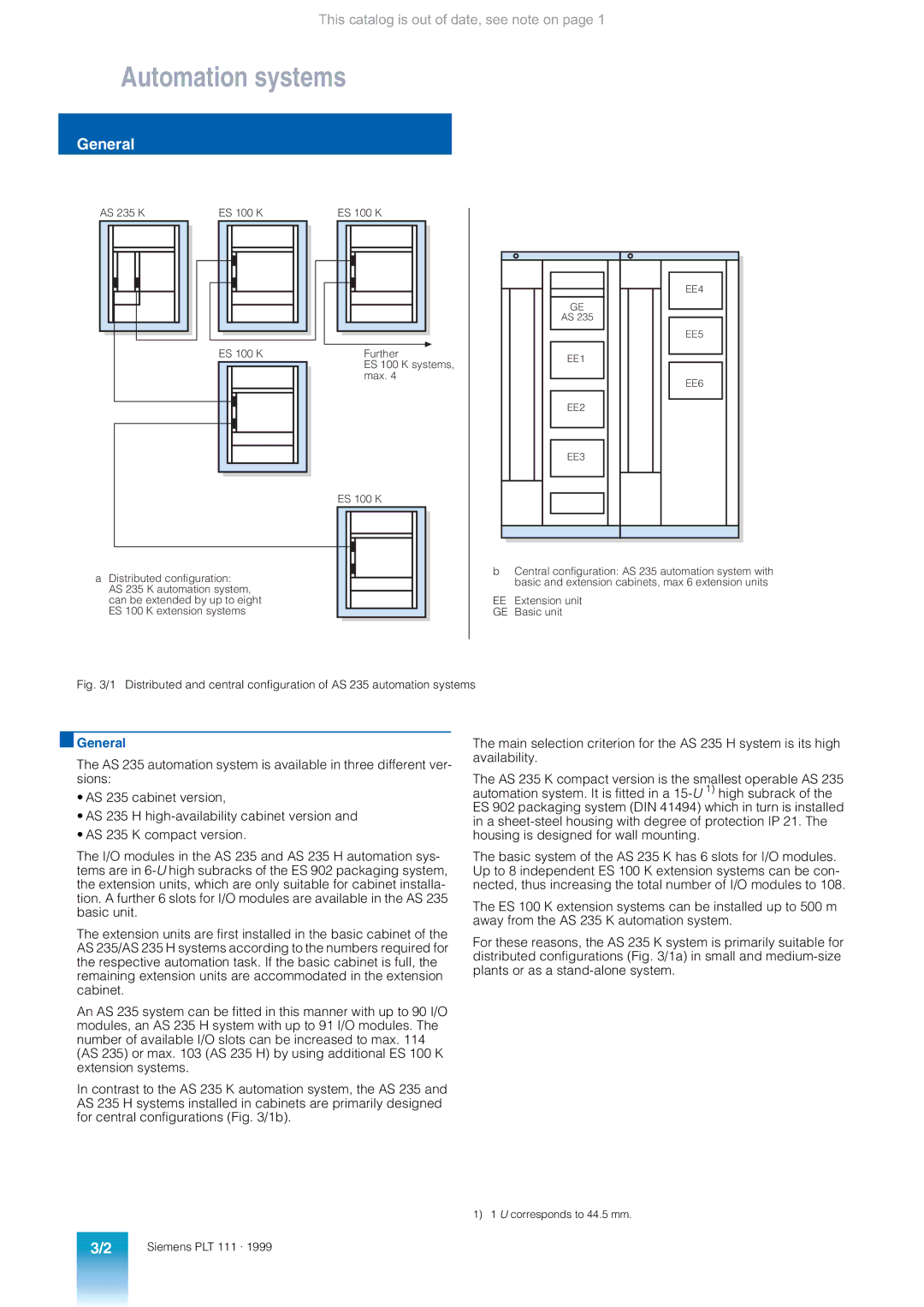 Siemens AS 235 appendix General 