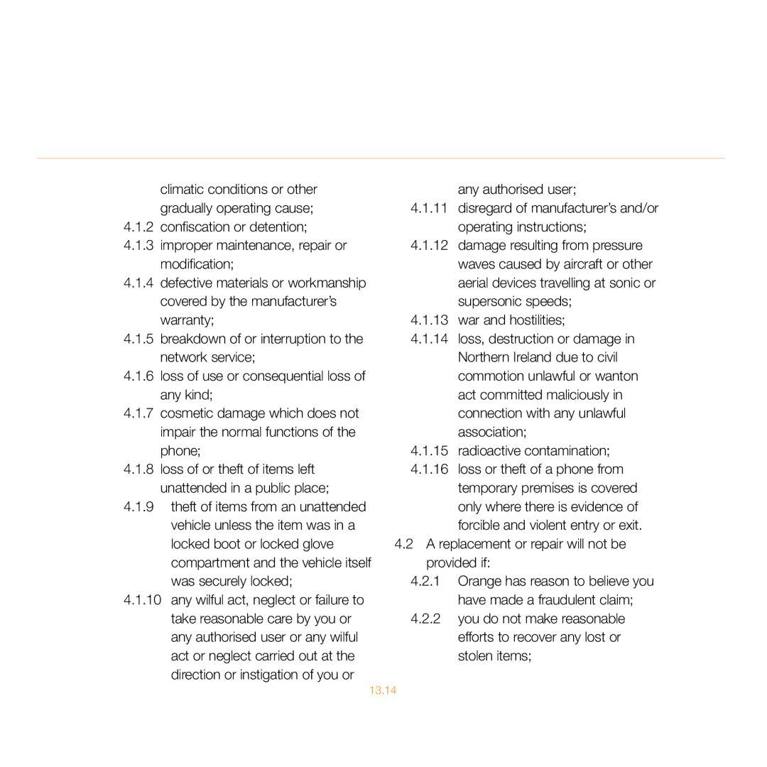 Siemens C55 manual Modification, Defective materials or workmanship, Vehicle unless the item was in a, Provided if 