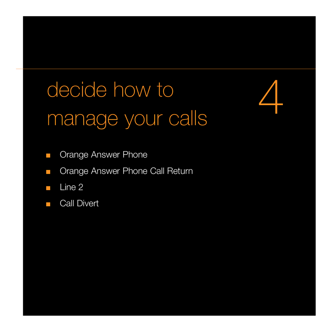 Siemens C55 manual Decide how to Manage your calls 