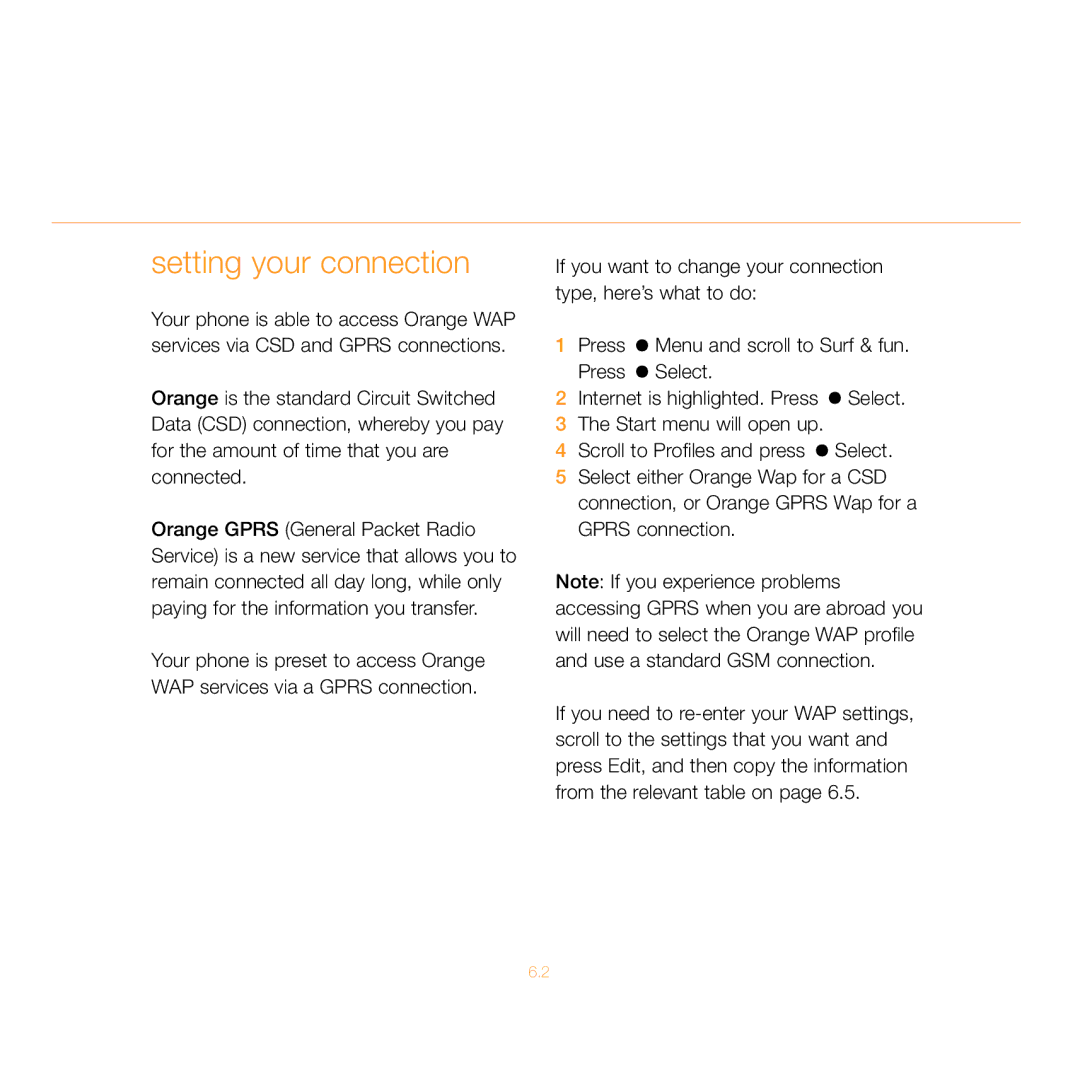 Siemens C55 manual Setting your connection 