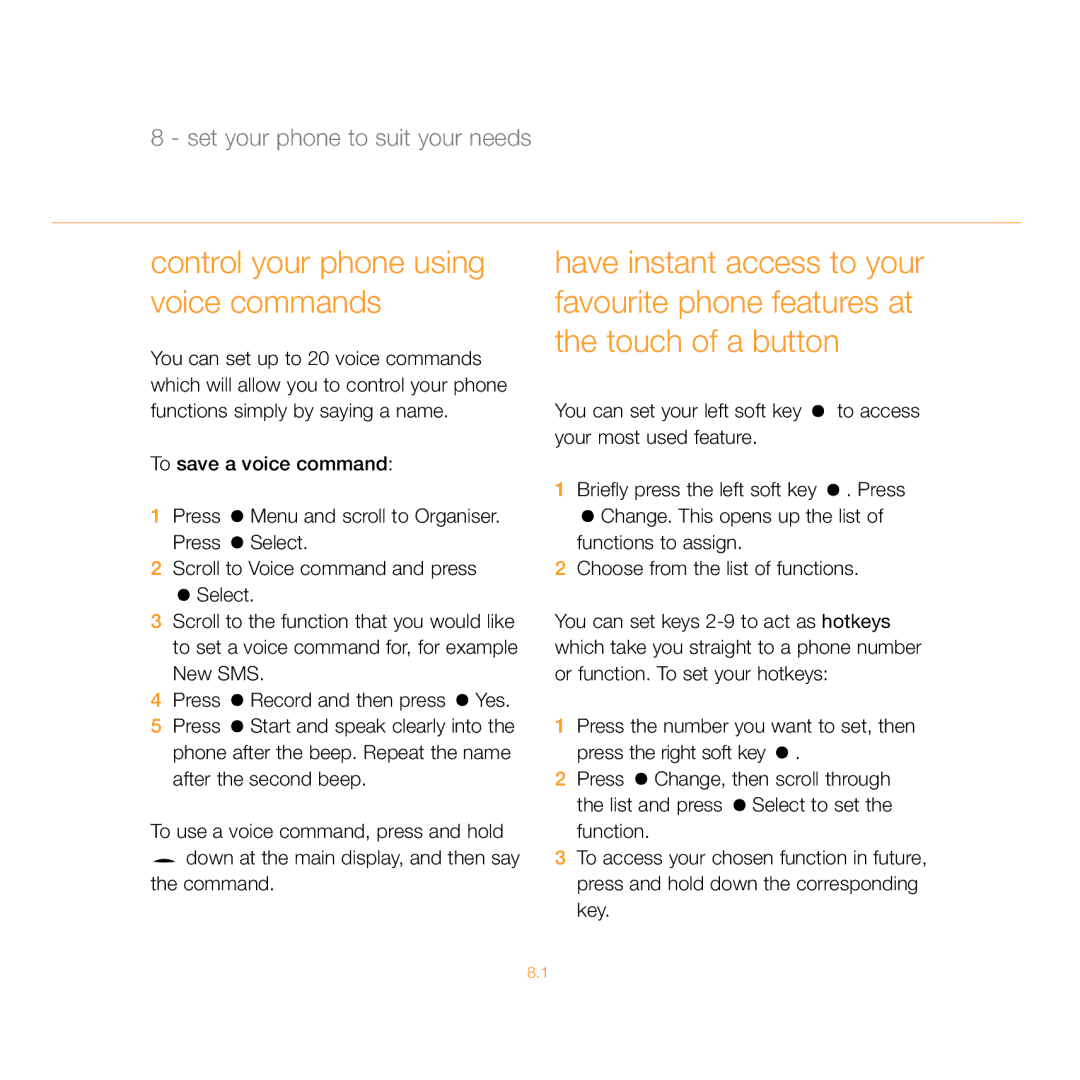 Siemens C55 manual Control your phone using voice commands, Command 