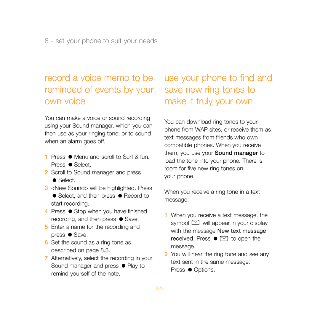 Siemens C55 manual Set your phone to suit your needs 