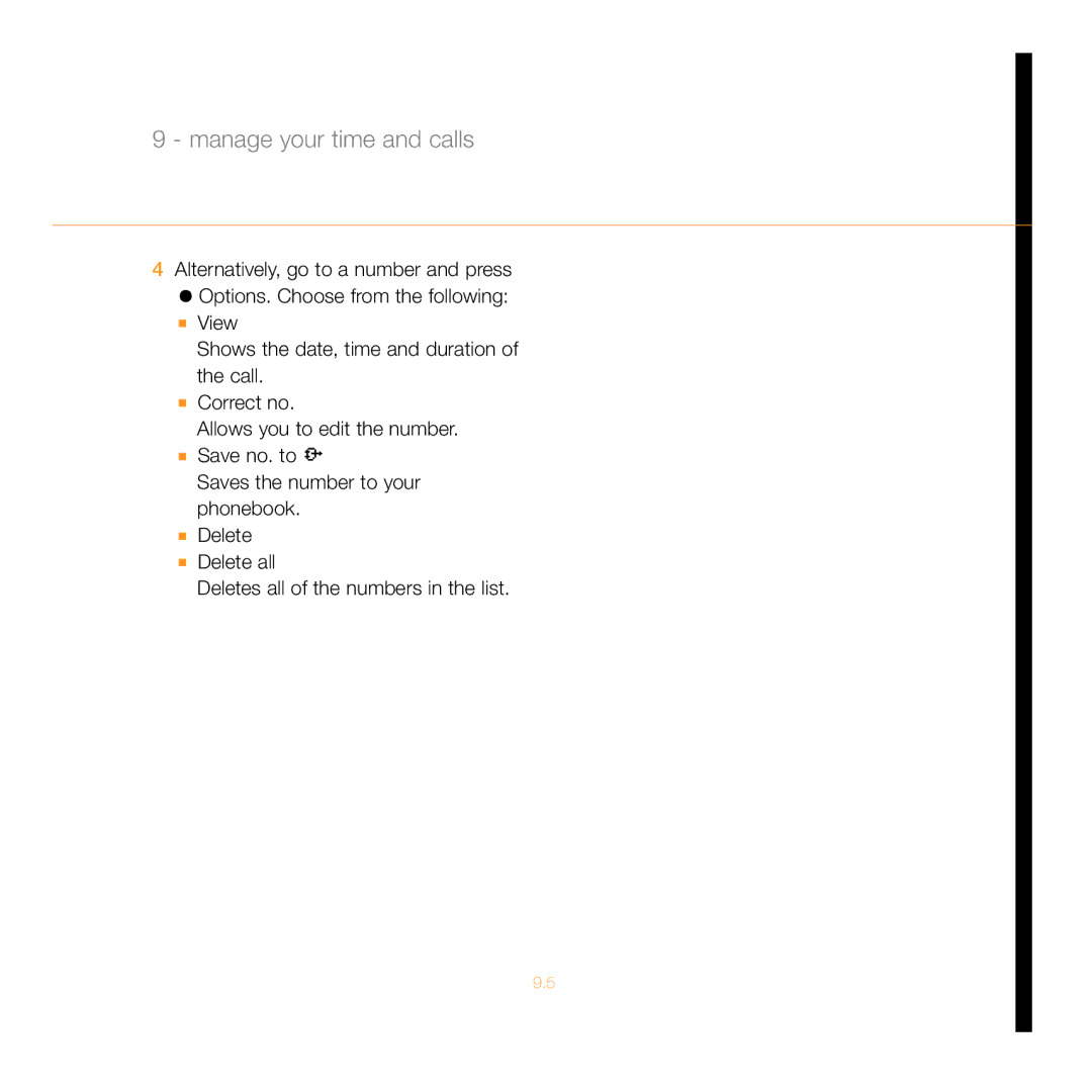 Siemens C55 manual Manage your time and calls 