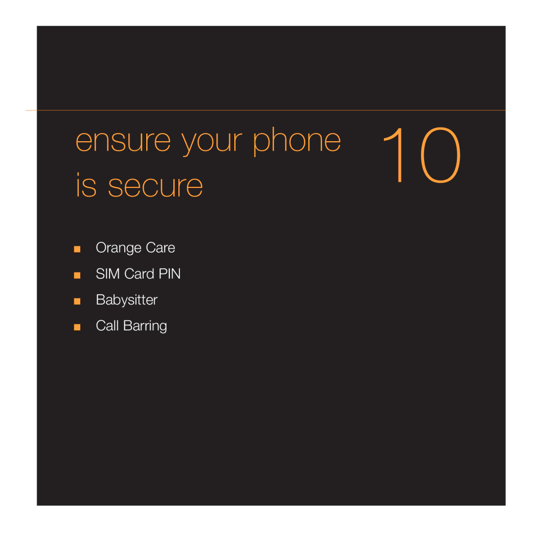 Siemens C55 manual Ensure your phone 10 is secure 