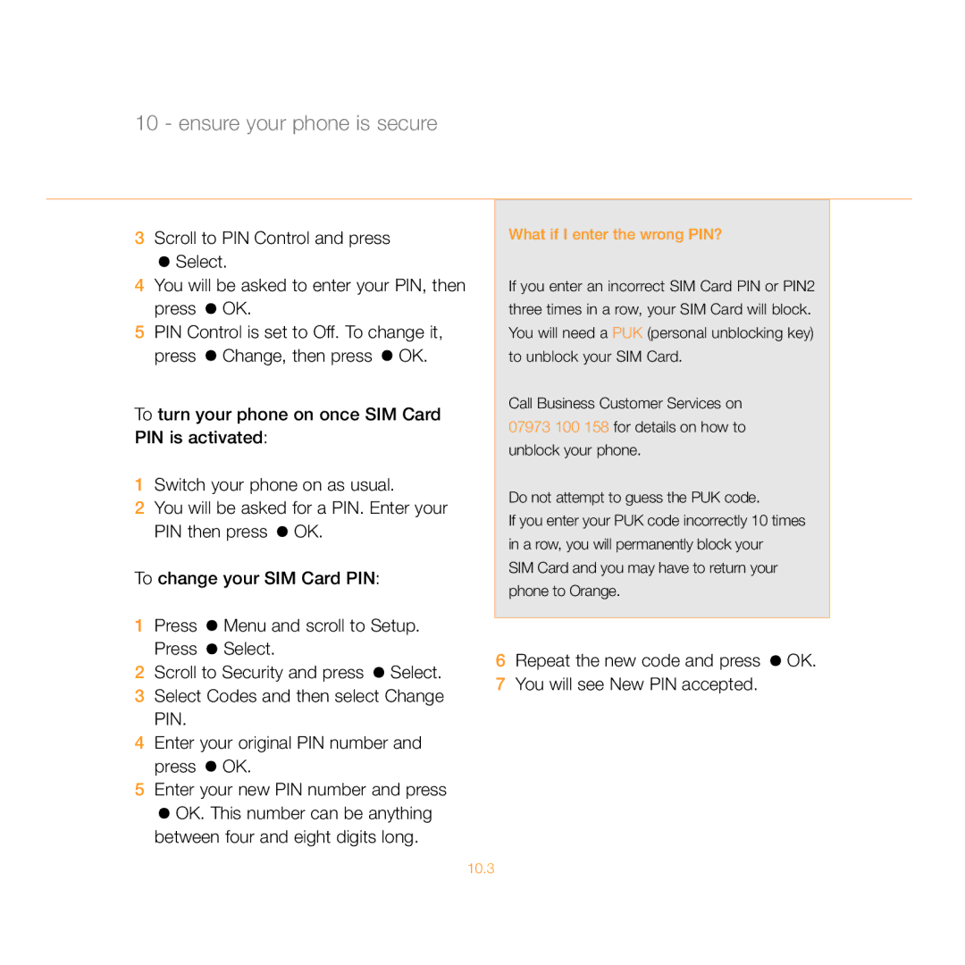 Siemens C55 manual What if I enter the wrong PIN? 