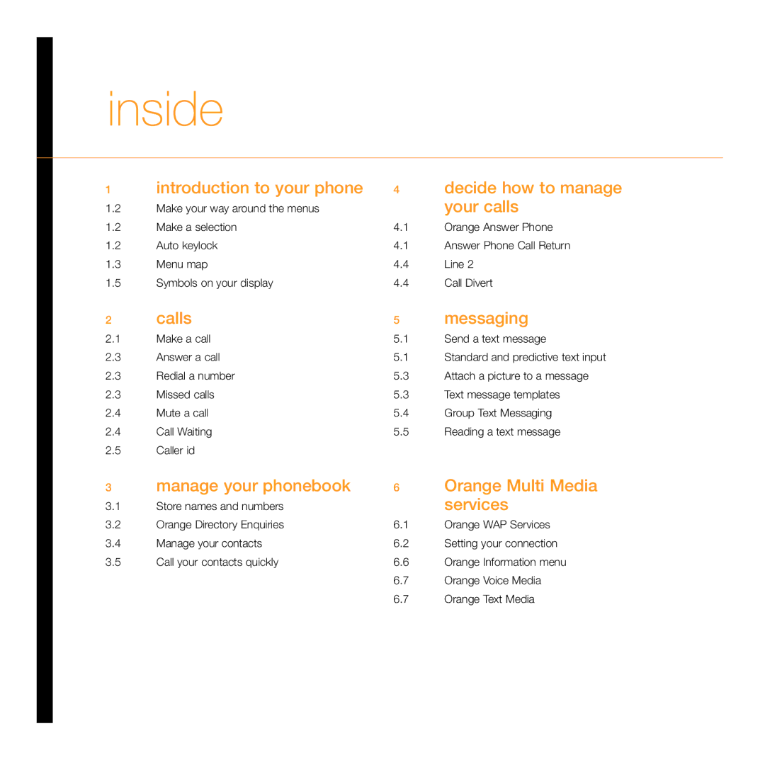 Siemens C55 manual Inside, Your calls 