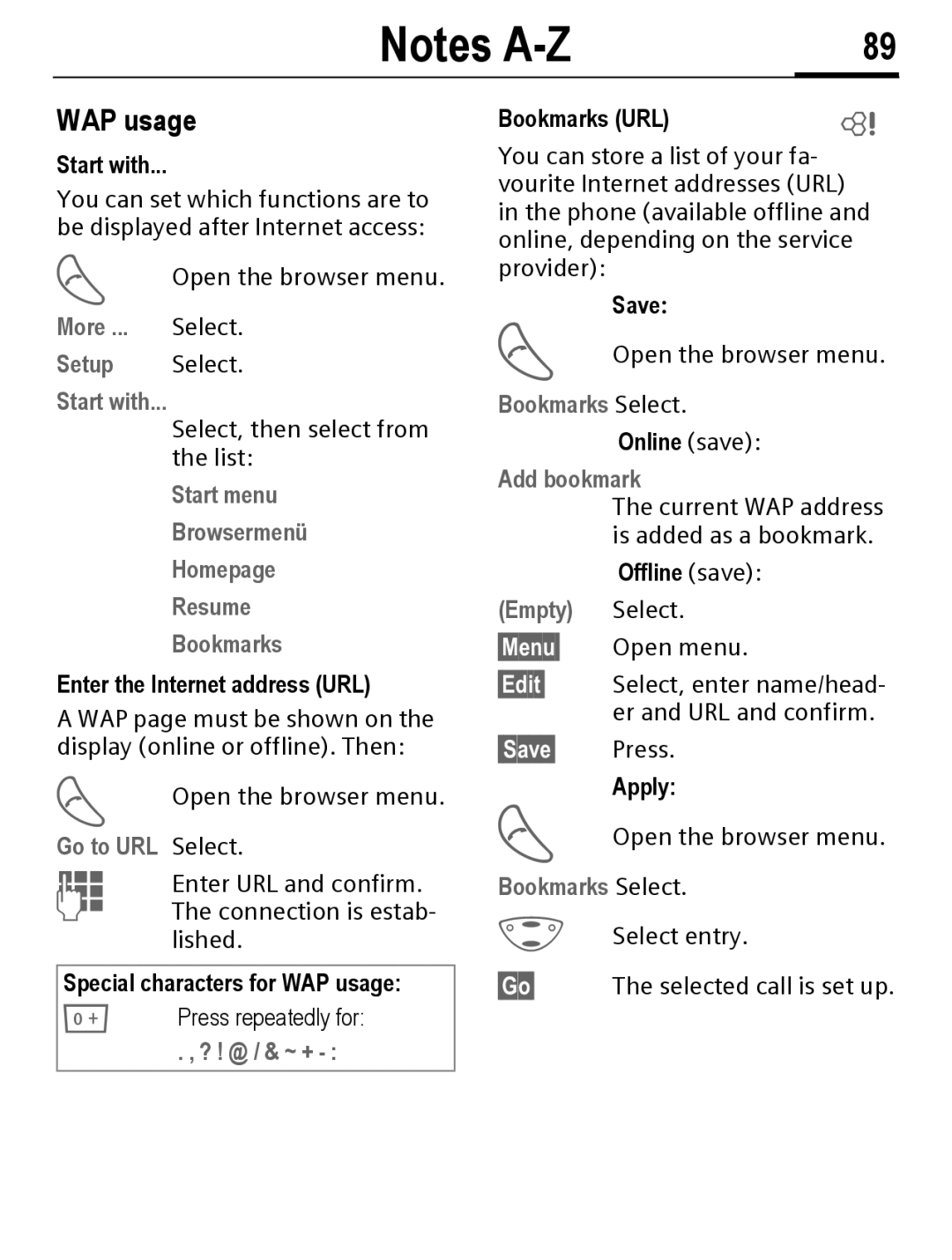 Siemens C56 manual WAP usage 