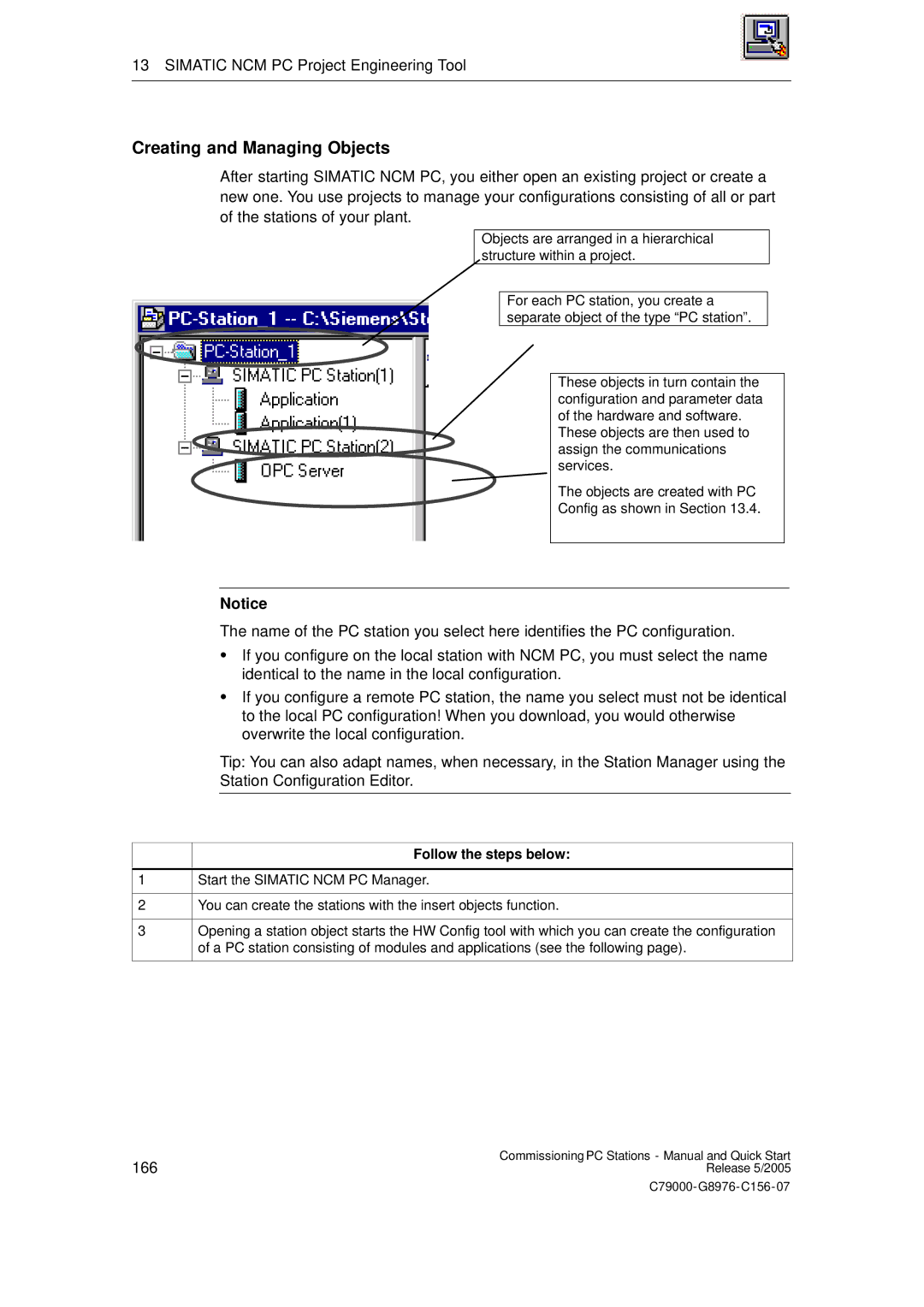 Siemens C79000-G8976-C156-07 quick start Creating and Managing Objects, Follow the steps below 