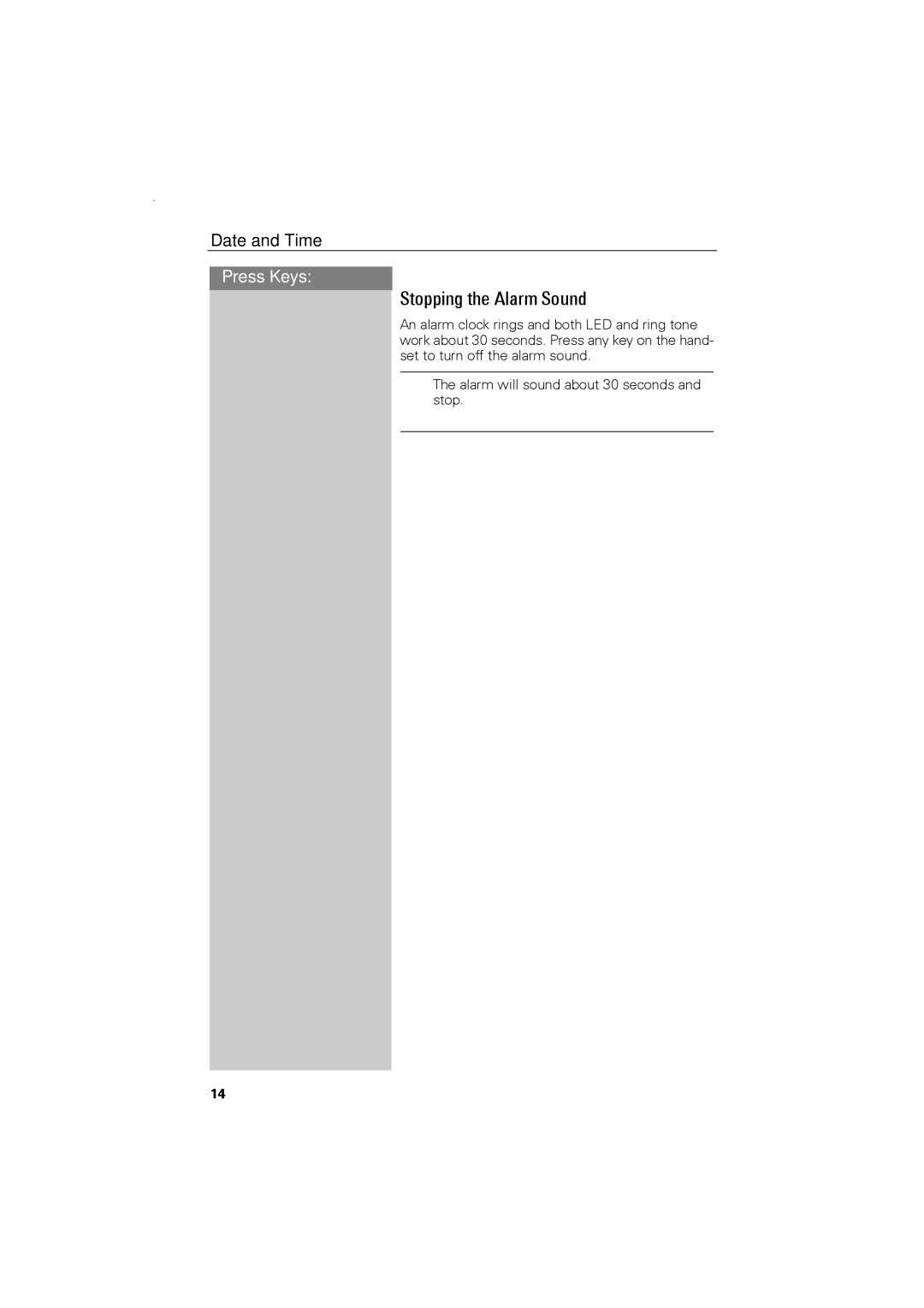 Siemens C88 user manual Stopping the Alarm Sound 