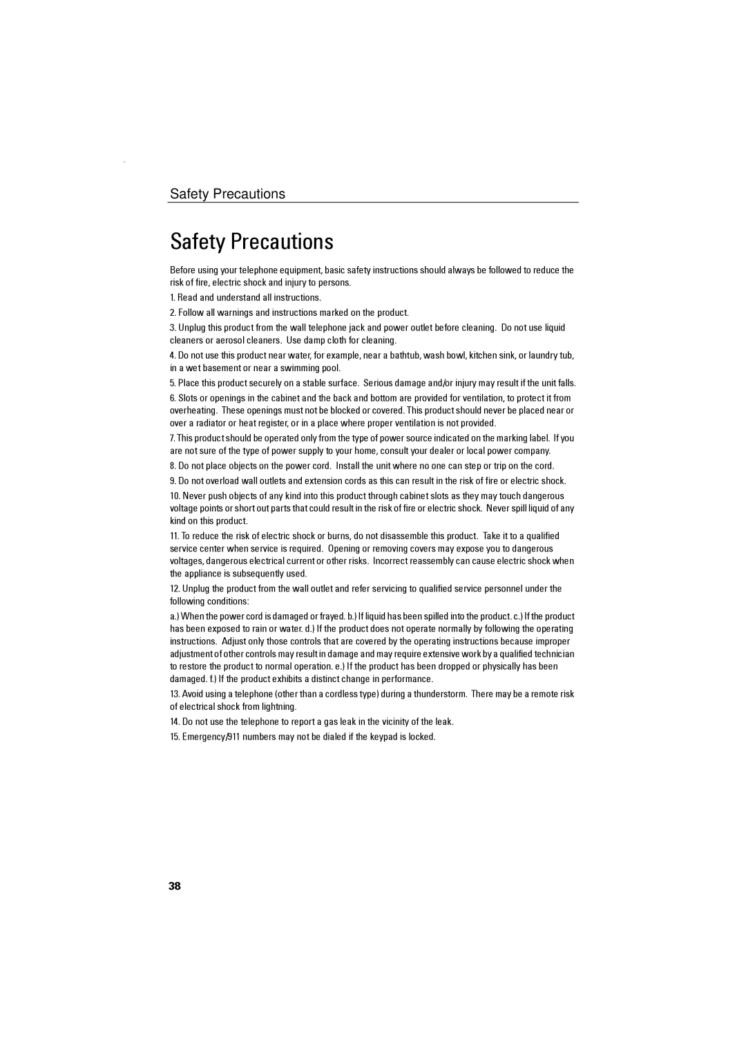 Siemens C88 user manual Safety Precautions 