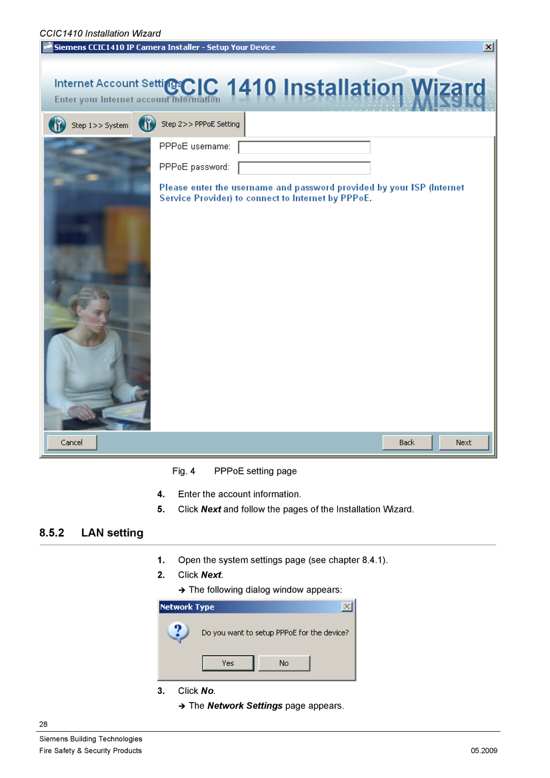 Siemens CCIC1410 configurationmanual LAN setting 