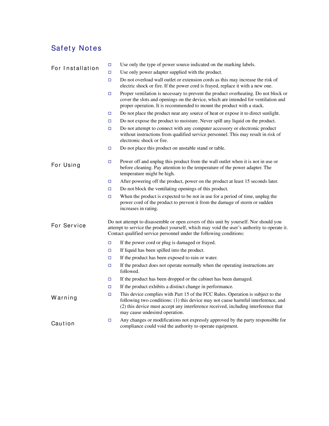 Siemens CL-110 user manual Safety Notes 