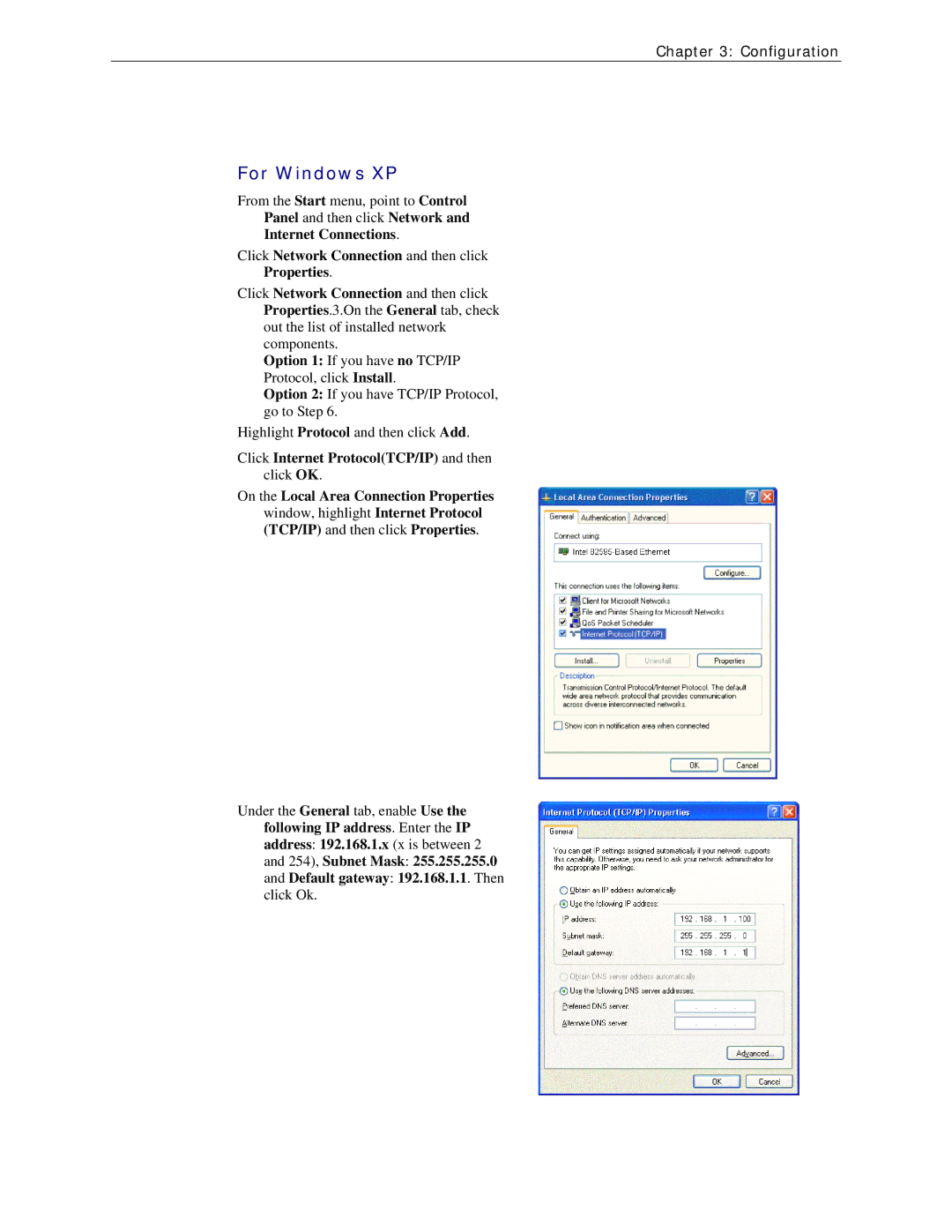 Siemens CL-110 user manual Panel and then click Network Internet Connections, Properties 