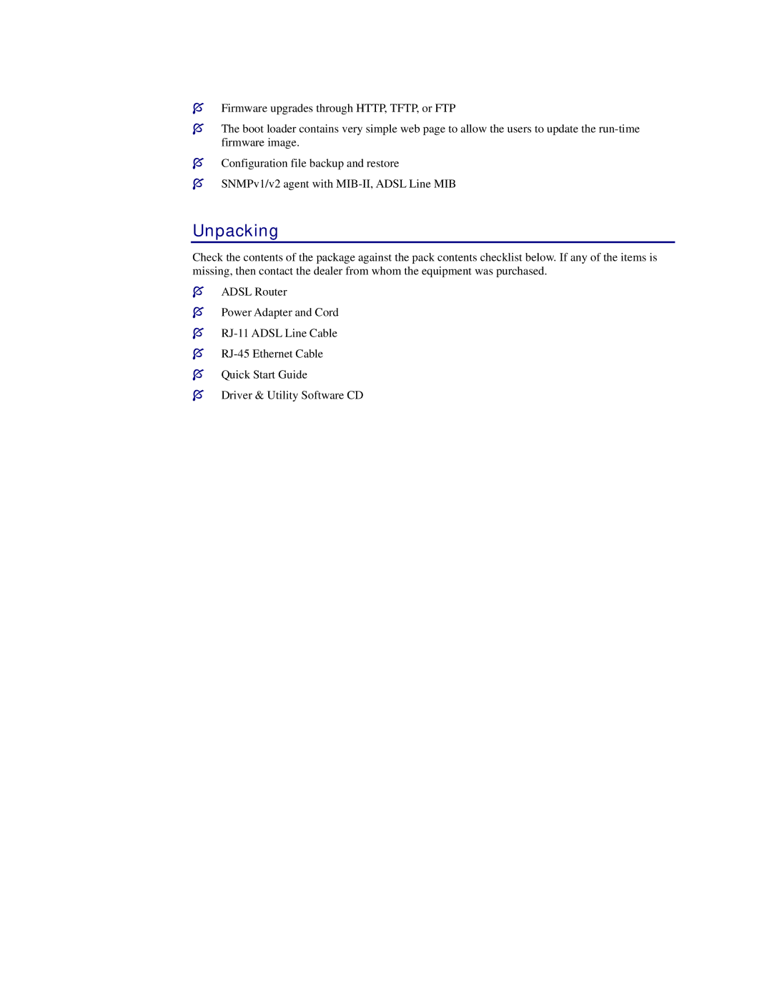 Siemens CL-110 user manual Unpacking 